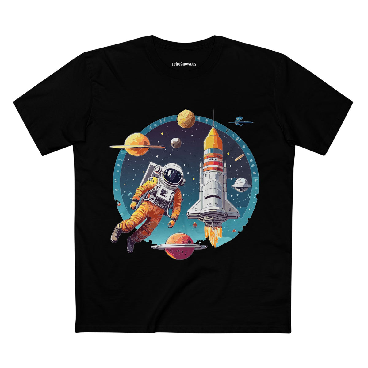 Cosmos Astronaut Graphic Tee Staple Unisex 100 Cotton Tee Shirt - CS-29