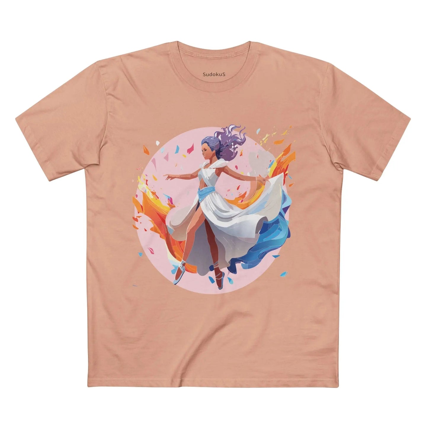 Dancer Graphic Unisex 100 Cotton Staple Tee 9