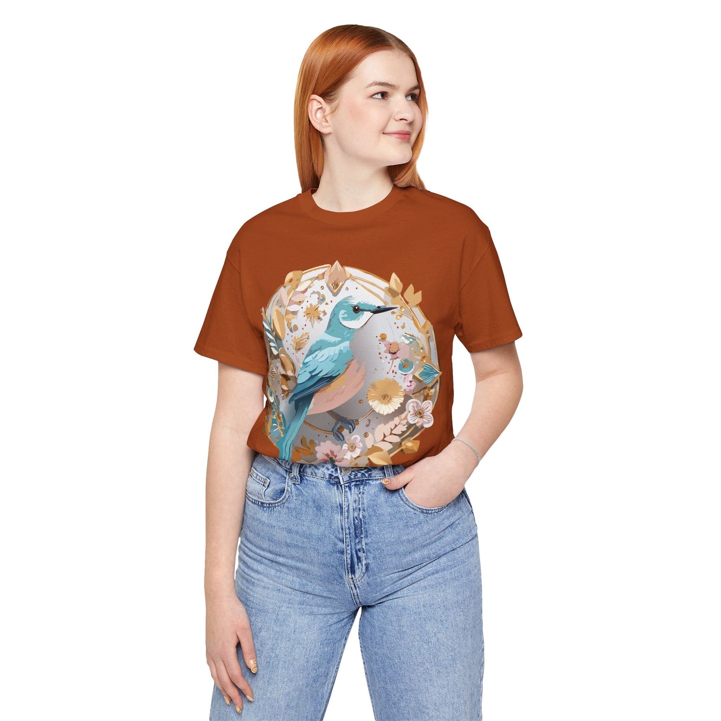 Adelpha Graphic T Shirt Unisex Jersey Short Sleeve Medallion Artwork Vintage Inspired Tee
