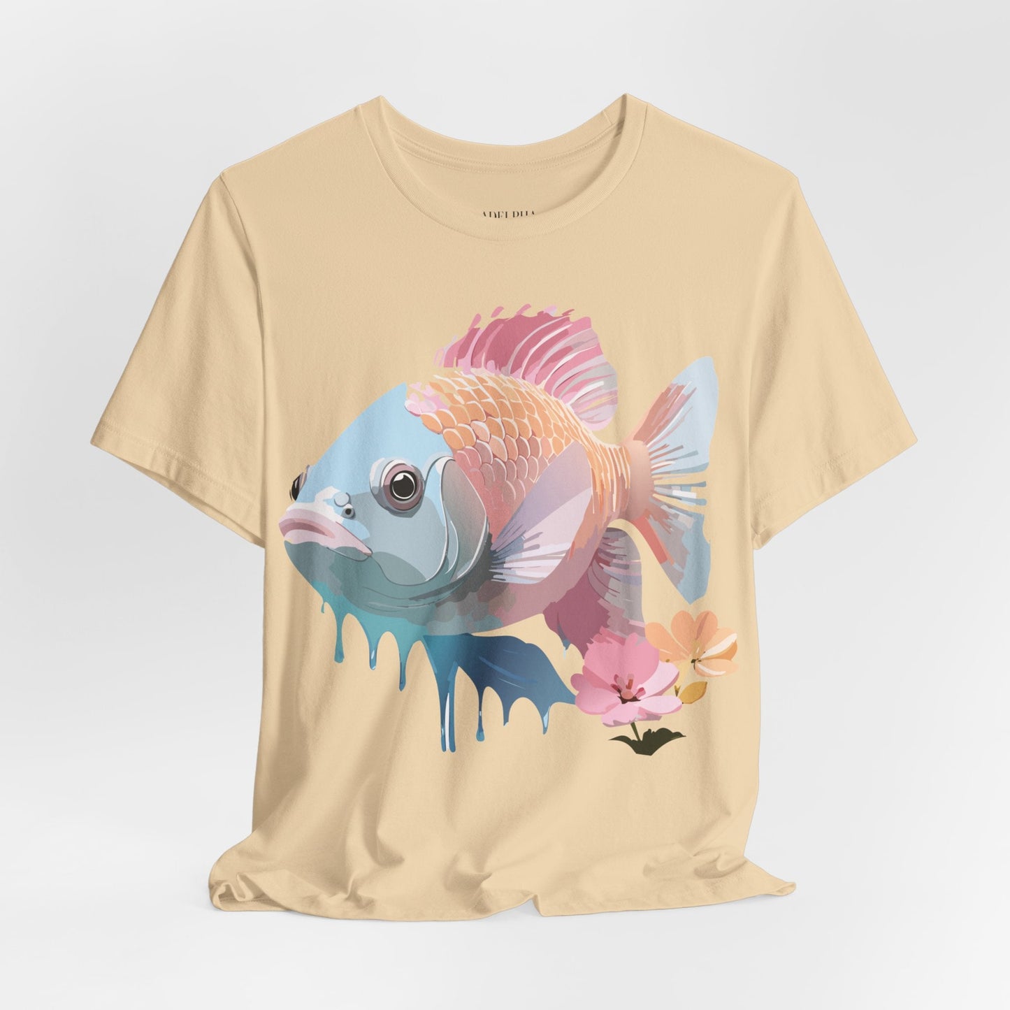 Fish Graphic Unisex 100 Cotton Vintage Artwork Tee 1