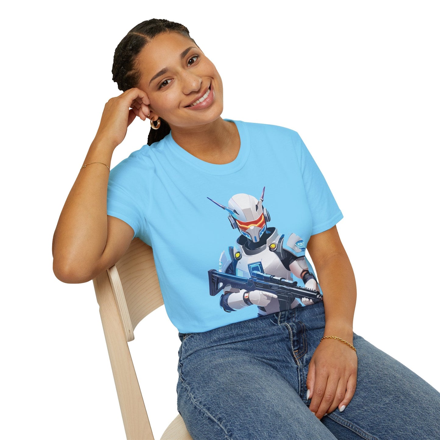 Robocop Shirt Unisex T Shirt With Robocop Artwork Gildan Softstyle 64000 Cotton Tee