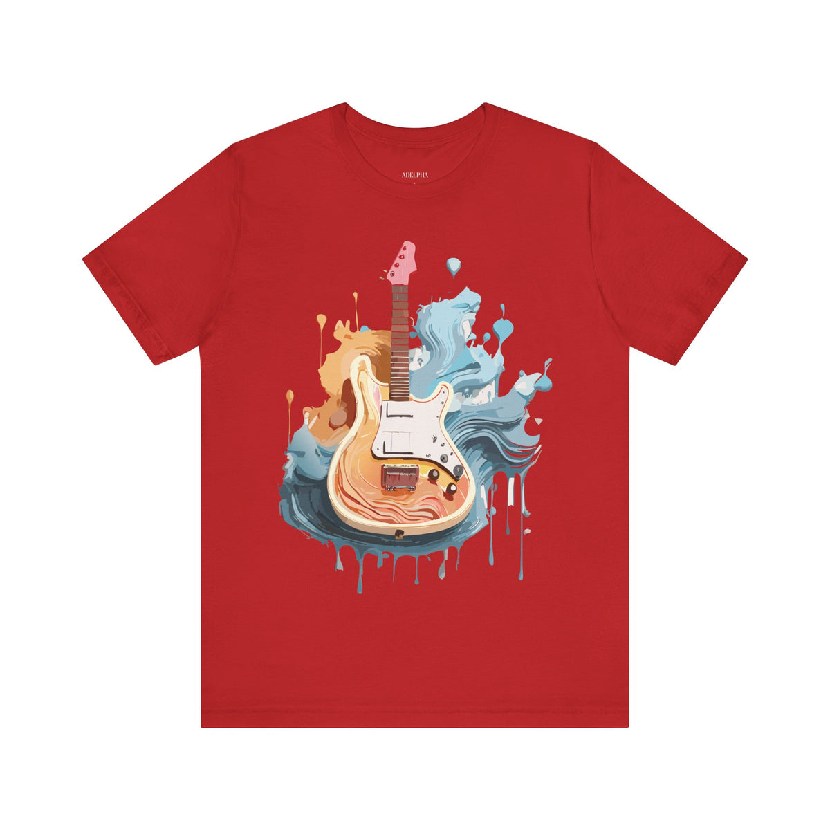Music Graphic Unisex Cotton Bella+Canvas Tee with Art Design n160