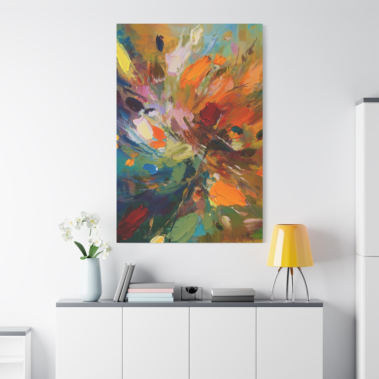 Abstract Oil Painting Print Canvas 20x24,20x30,24x30 24x32,24x36,30x40 32x48,36x48,40x60 Pine-Wood Inner Frame ABS-93