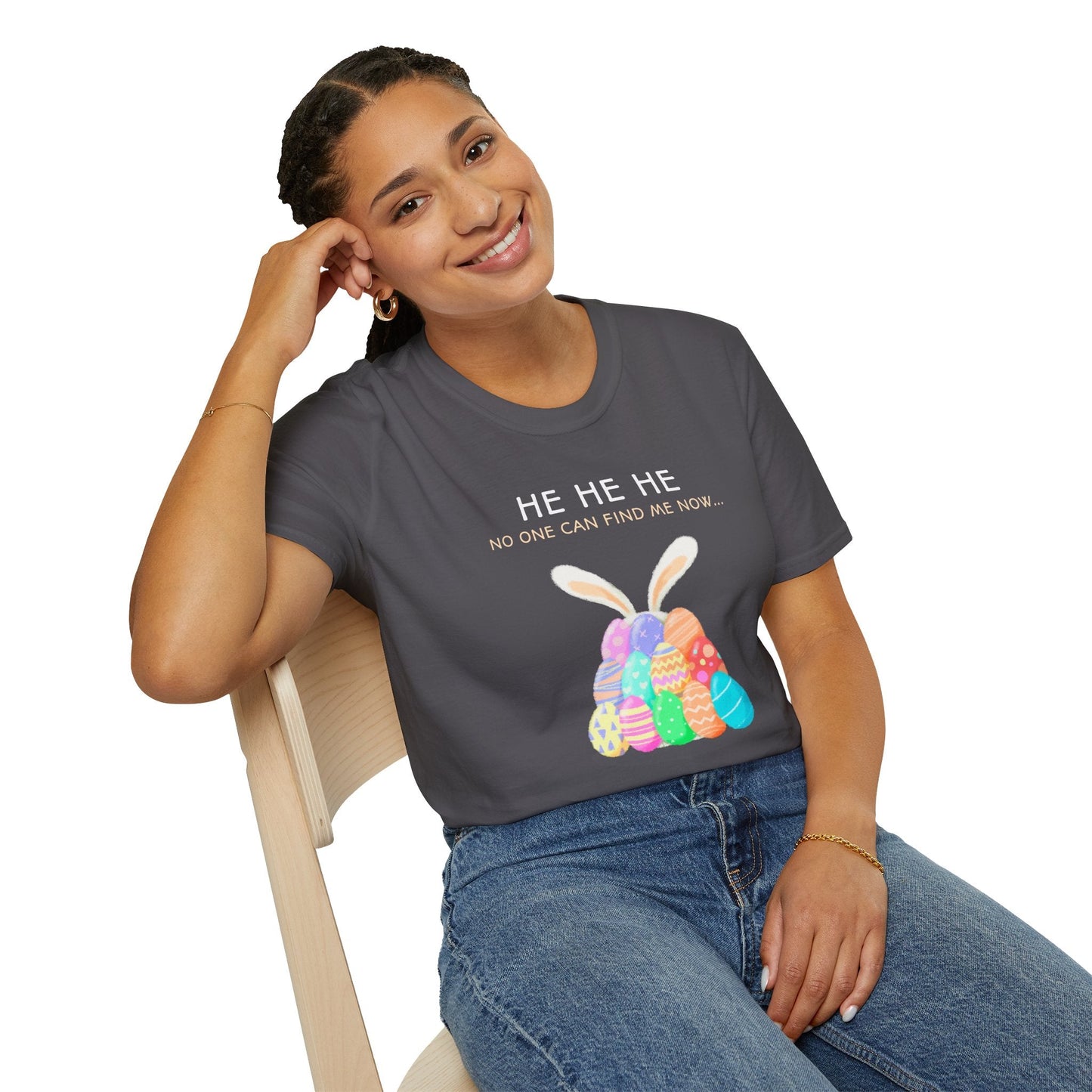 Easter Egg T Shirt Unisex Softstyle 100 Percent Ring Spun Cotton Easter Design Tee