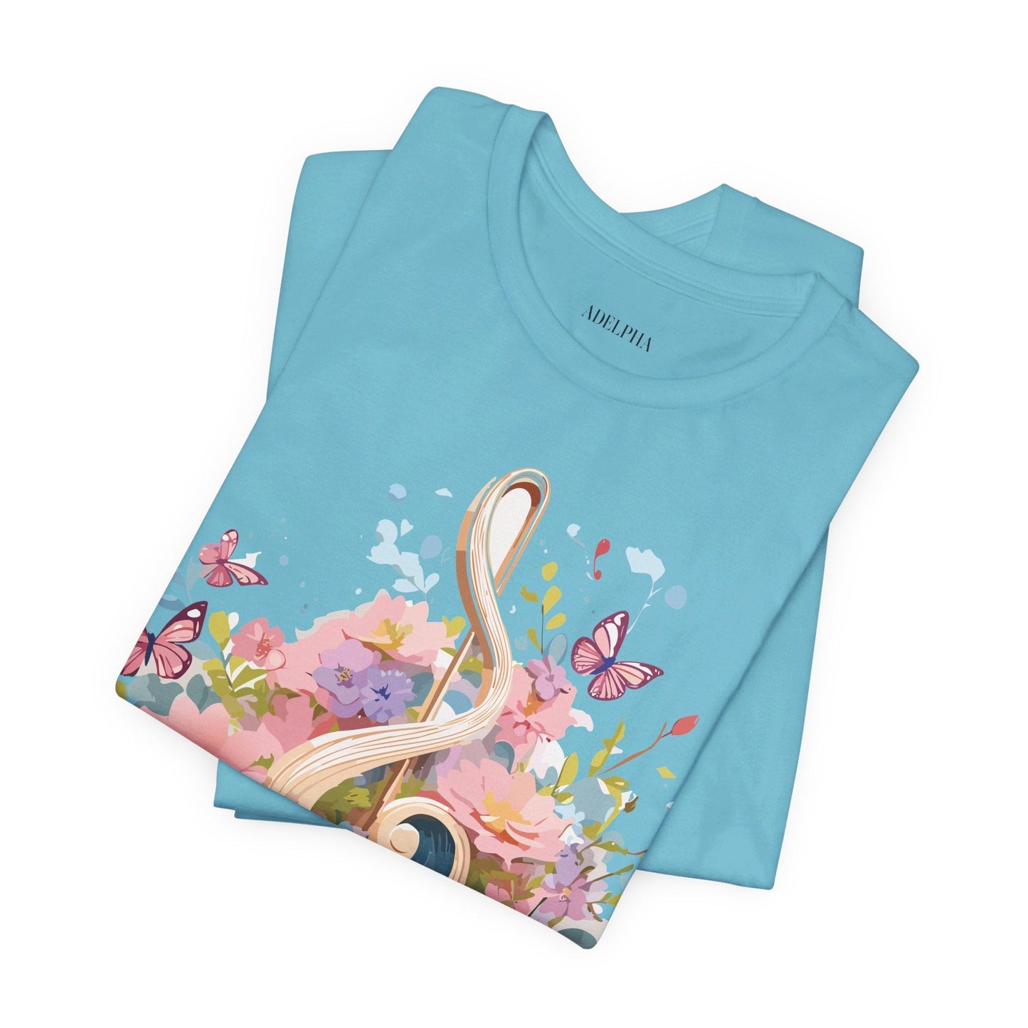 Music Graphic T Shirt Unisex Short Sleeve Adelpha Vintage Inspired Artwork Tee Premium Edition