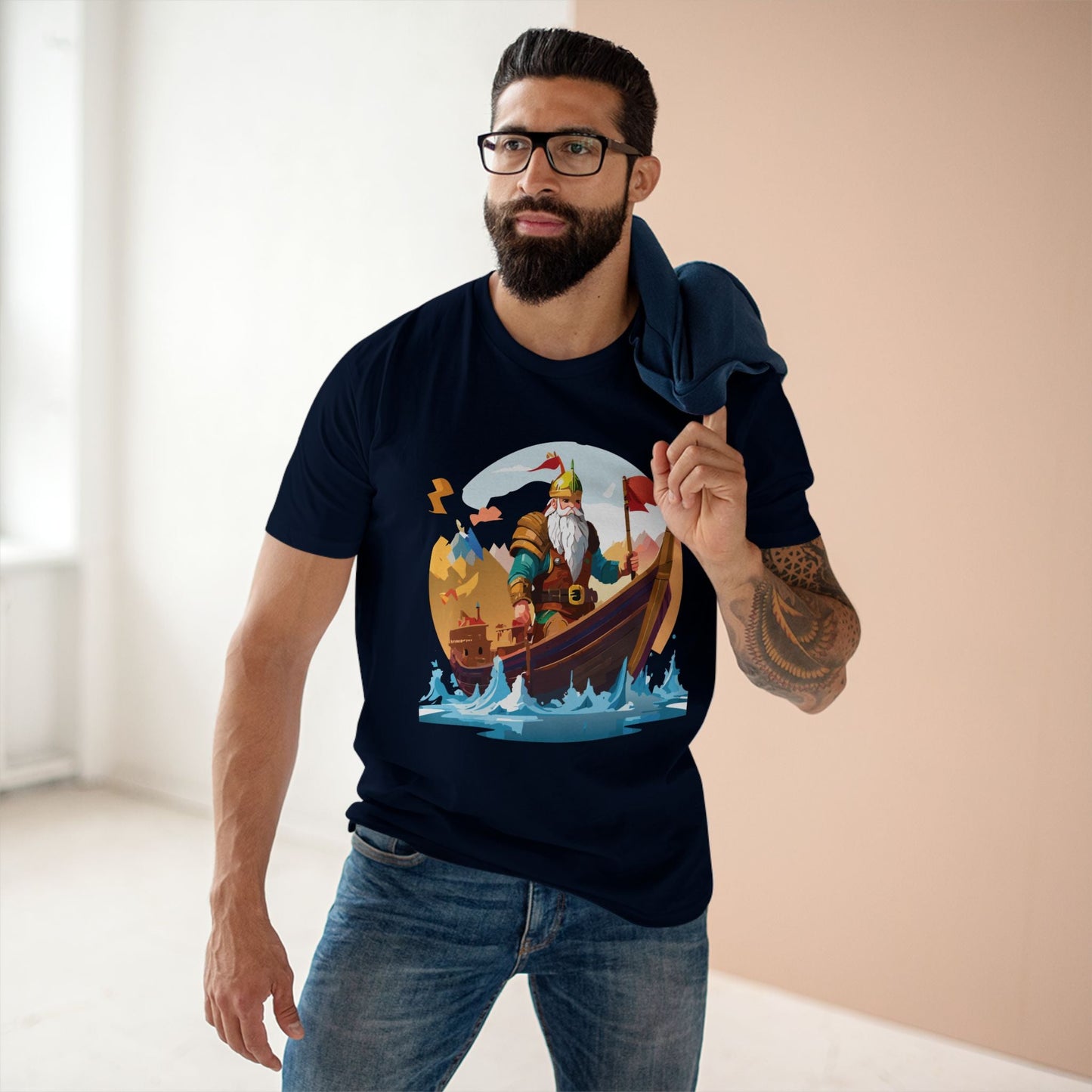 Viking Graphic Unisex 100 Cotton Staple Tee 1