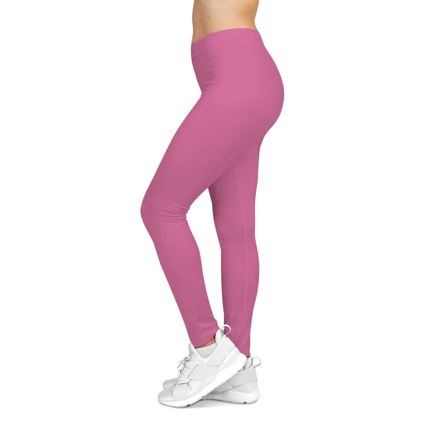 Sweet Peony Color Women's Poly-Span Casual Leggings XS-2XL
