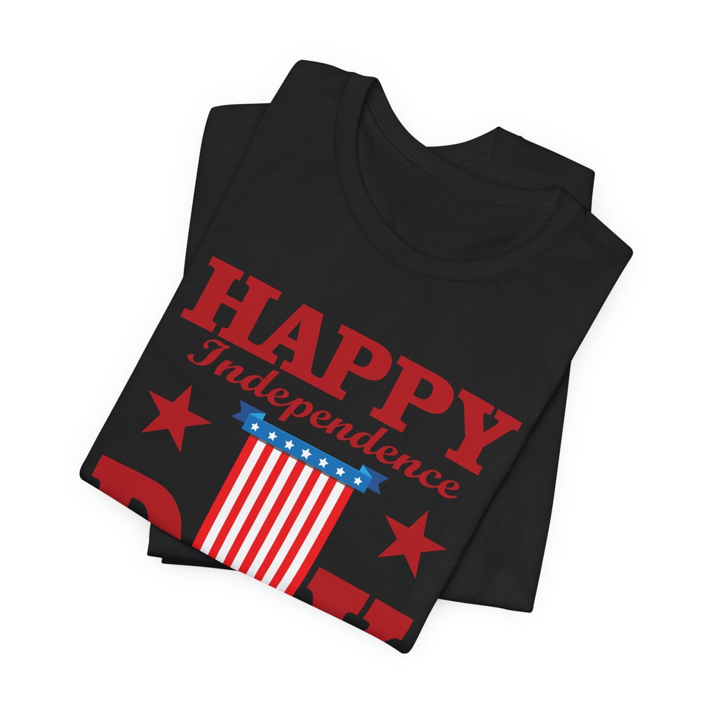 Happy Independence Day Graphic Unisex Cotton T-Shirt 018