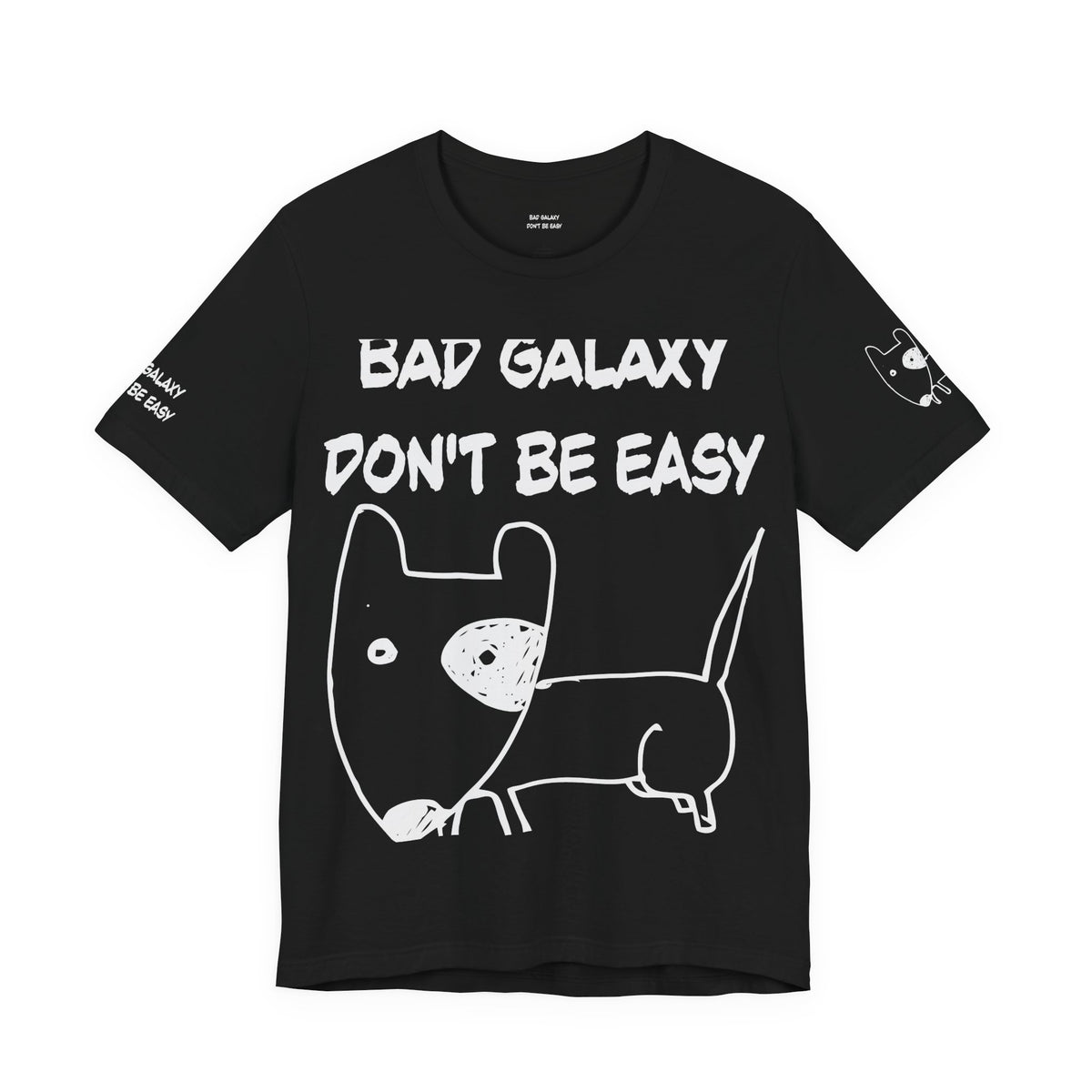 Funny Dog Graphic Unisex Cotton Bella+Canvas Tee with Art Design b91