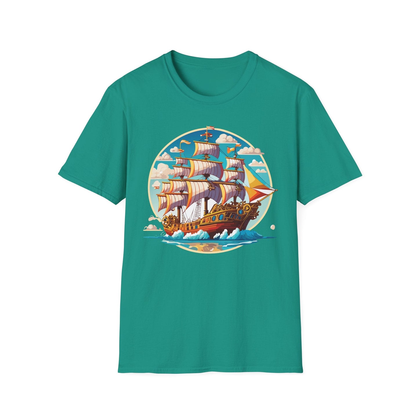 Ship T Shirts Frigate Tee Unisex Vessel Tee Shirt Gildan Softstyle 64000 Cotton Tee Classic