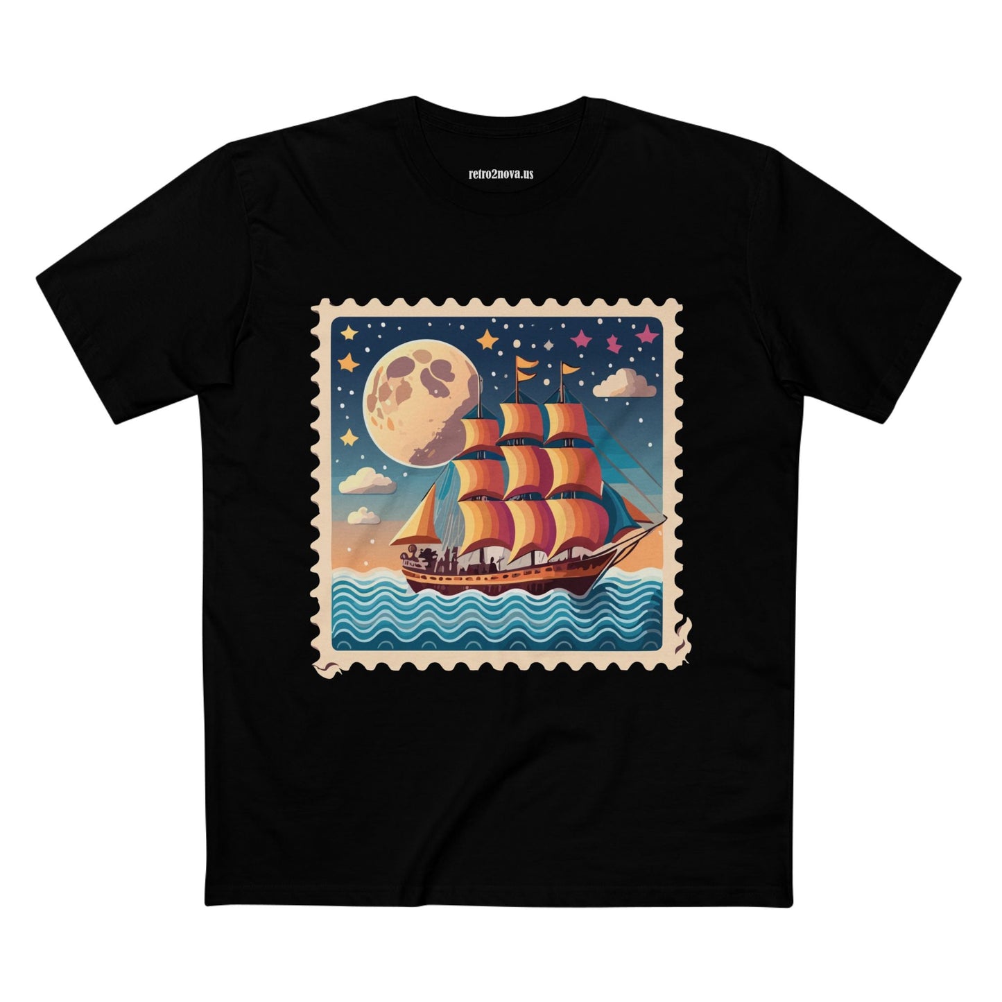 Stamp Shirt Postage Stamp Shirt PS 42 Unisex Premium Cotton Tee With Original Art Design Retro2Nova