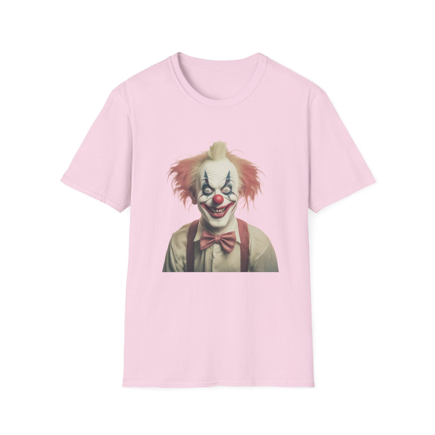 Clown Shirt Circus Tee Gildan Softstyle 64000 One Hundred Percent Ring Spun Cotton Lightweight