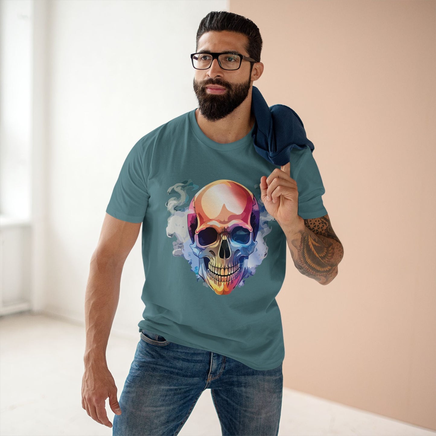 Skull Shirt Skeleton Art Tee Unisex Premium Cotton Retro2Nova From Art Collection