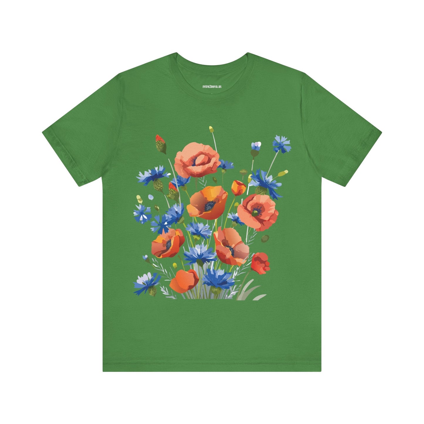 Unisex Floral Shirt Floral Print Tee Lightweight Breathable Fabric Short Sleeve Casual Wear