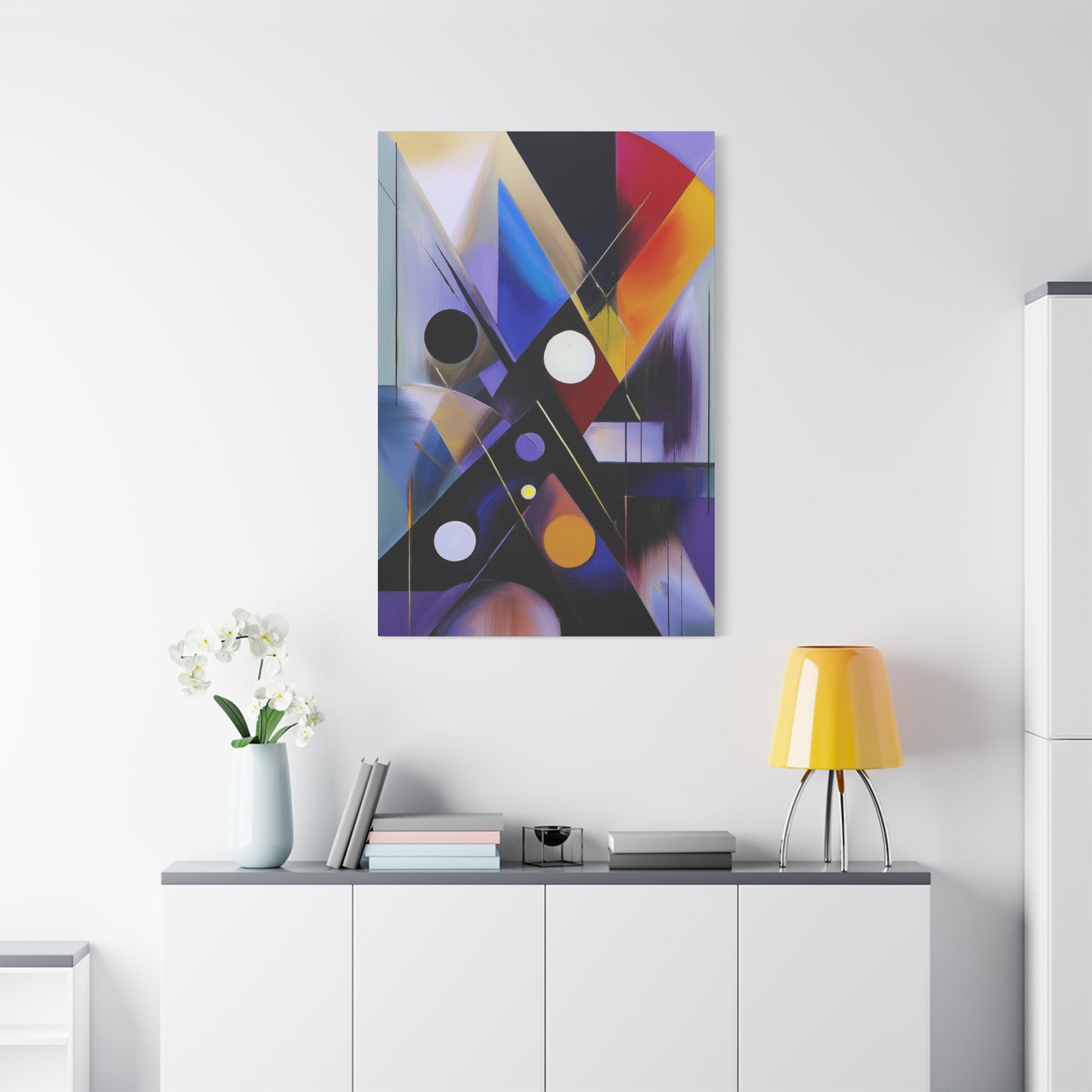 Colors Abstract Painting Print Canvas 20x24,20x30,24x30, 24x32,24x36,30x40, 32x48,36x48,40x60 Pine-Wood Inner Frame ABS-35