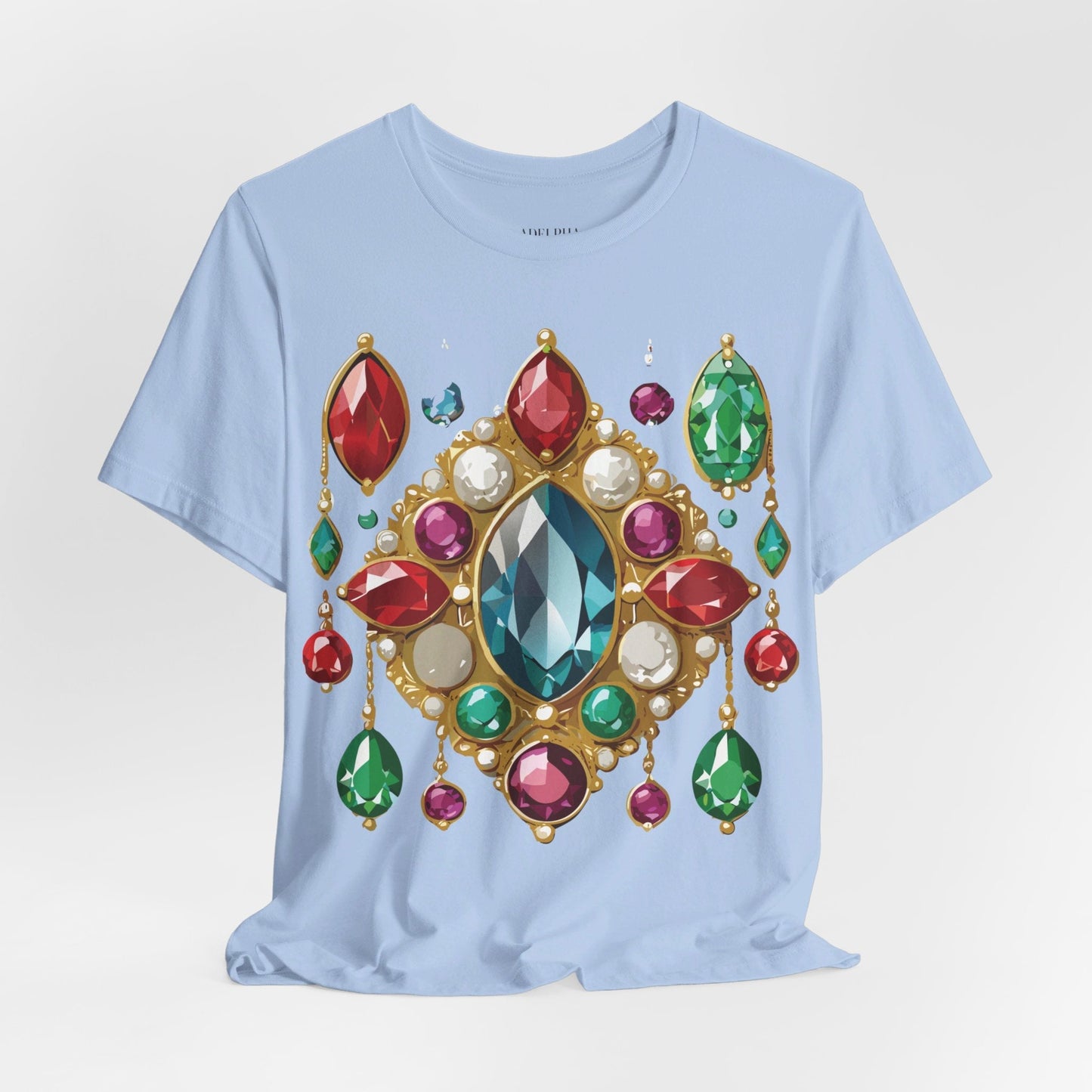 Jewelry Graphic Unisex 100 Cotton Vintage Treasure Art T-Shirt 44