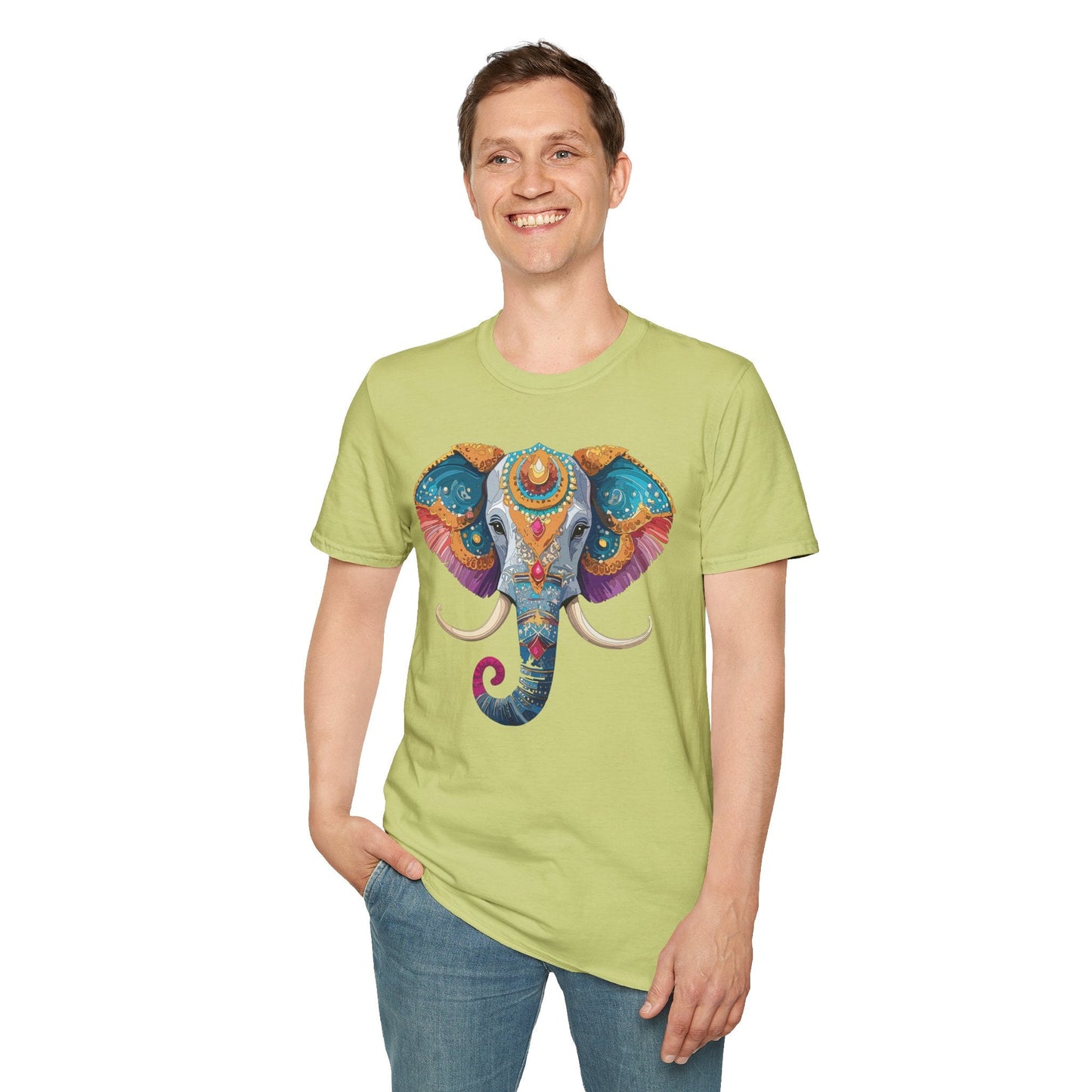 Elephant Shirt Unisex Elephant Tee Softstyle Cotton Gildan 64000 Animal Tee Graphic Elephant Tee