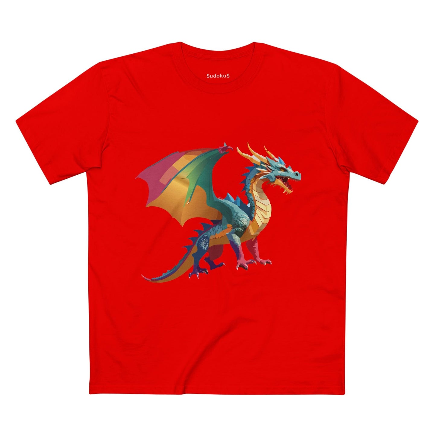 Dragon Graphic Unisex 100 Cotton Staple Tee 8