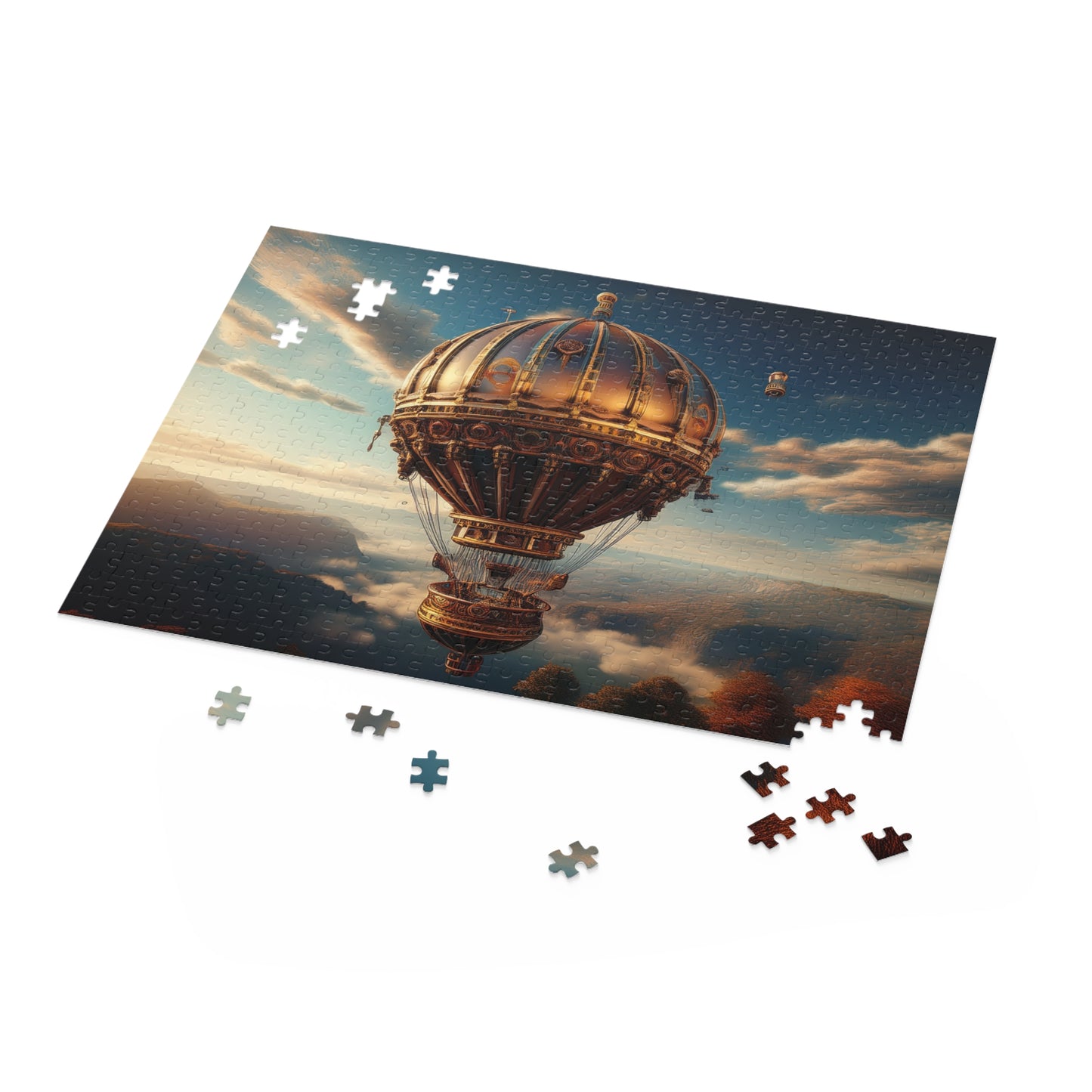 Hot air balloon Puzzle 500-Chipboard Pieces in Box | Kids Puzzles Size: 16" x 20",  Ages 9+ and Family pn51