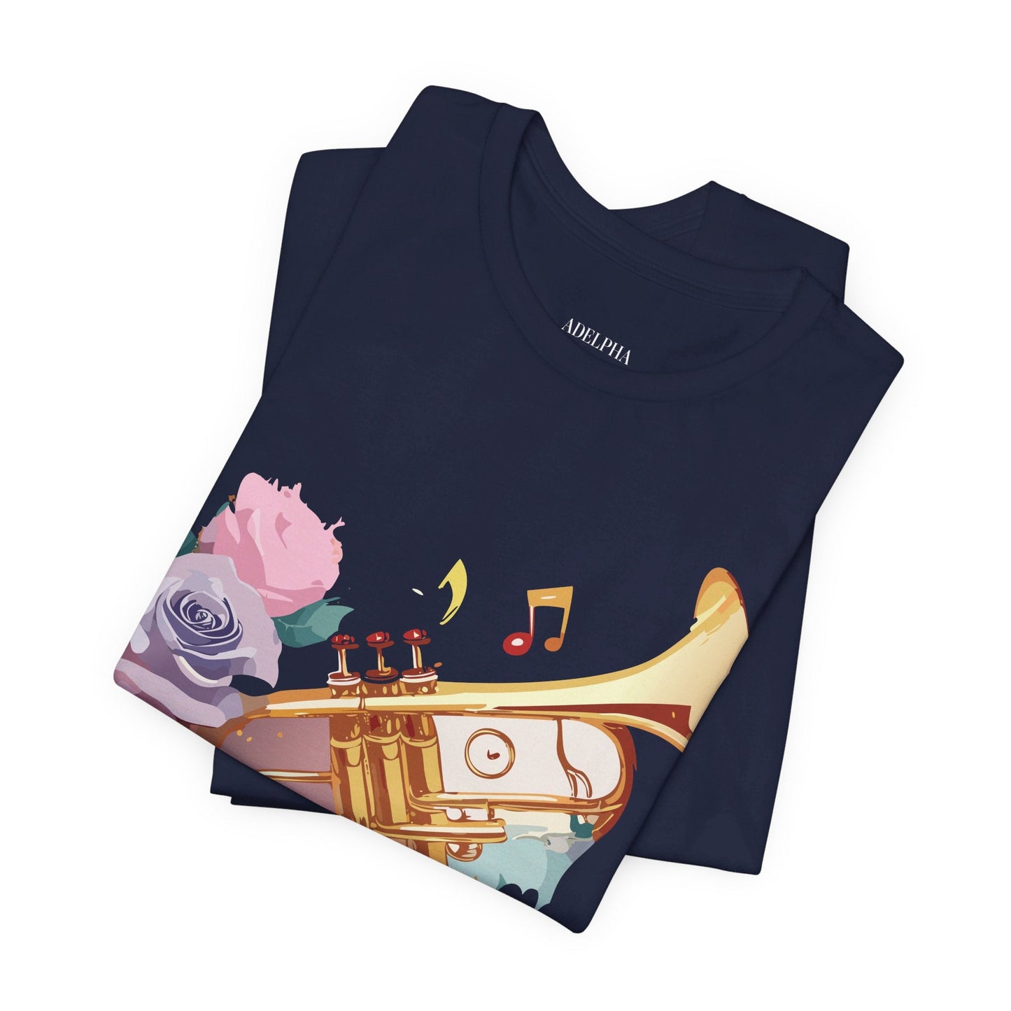 Music Graphic Unisex 100 Cotton Vintage Art with Musical Elements Tee 130