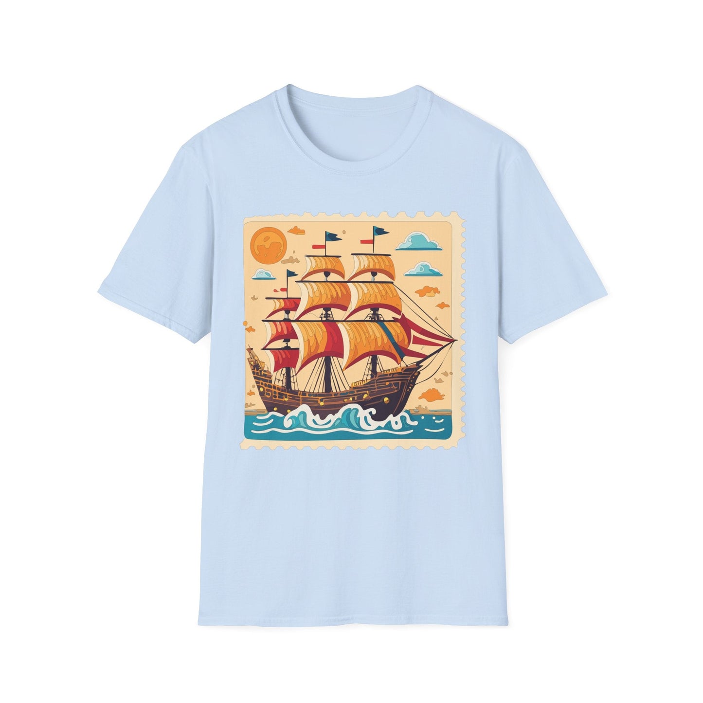 Ship T Shirts Frigate T Shirts Vessel Tee Shirt Unisex Gildan Softstyle 64000 Comfort Fit