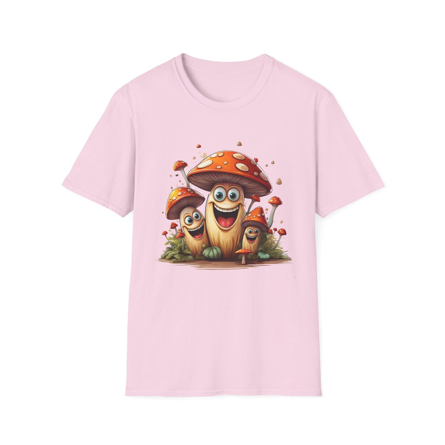 Mashroom Tee Shirt Unisex Funny Mashroom Design Softstyle 100 Percent Cotton Gildan