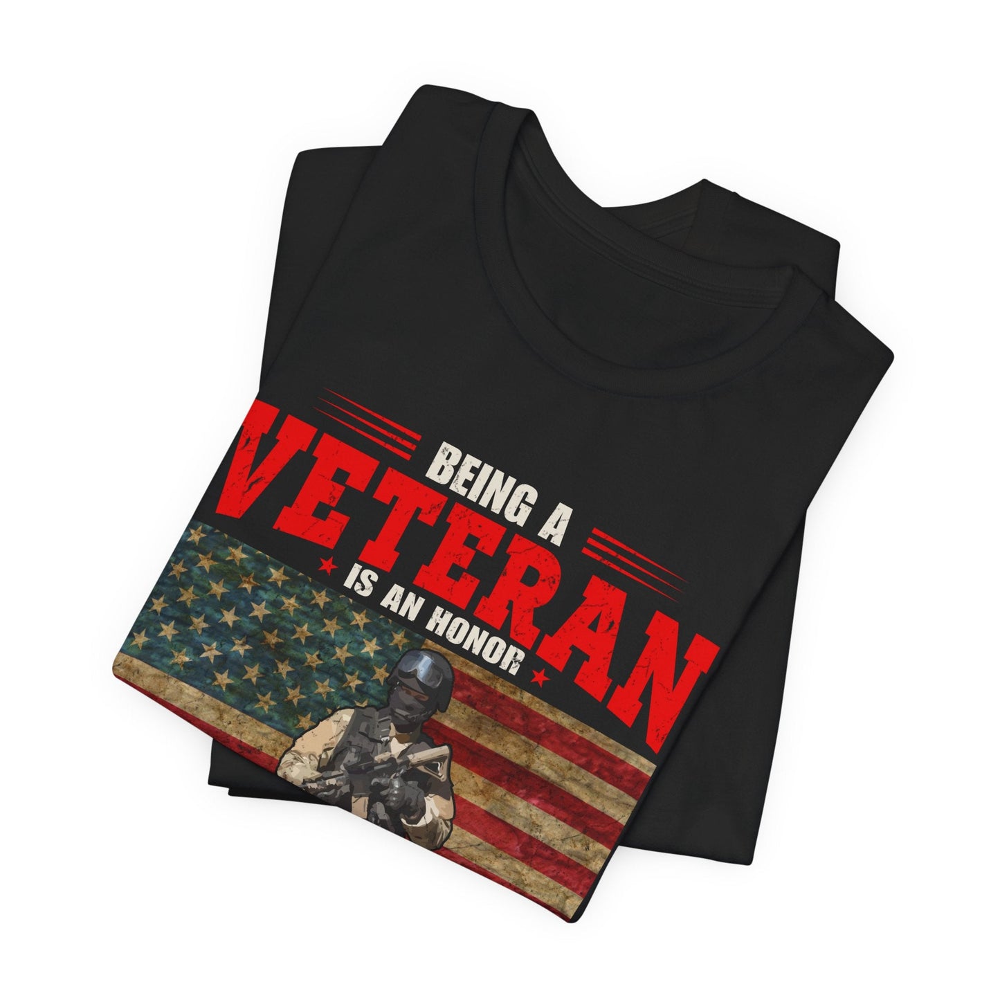 Army Veteran Patriotic Graphic Design Unisex Cotton T-Shirt v34
