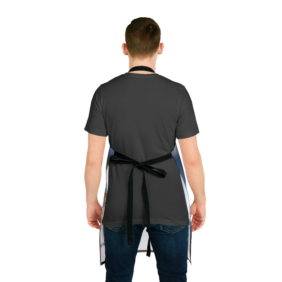 Coastal Sports Car Apron — Scenic Supercar Kitchen Apron Stain-Resistant - Art Print Canvas Apron
