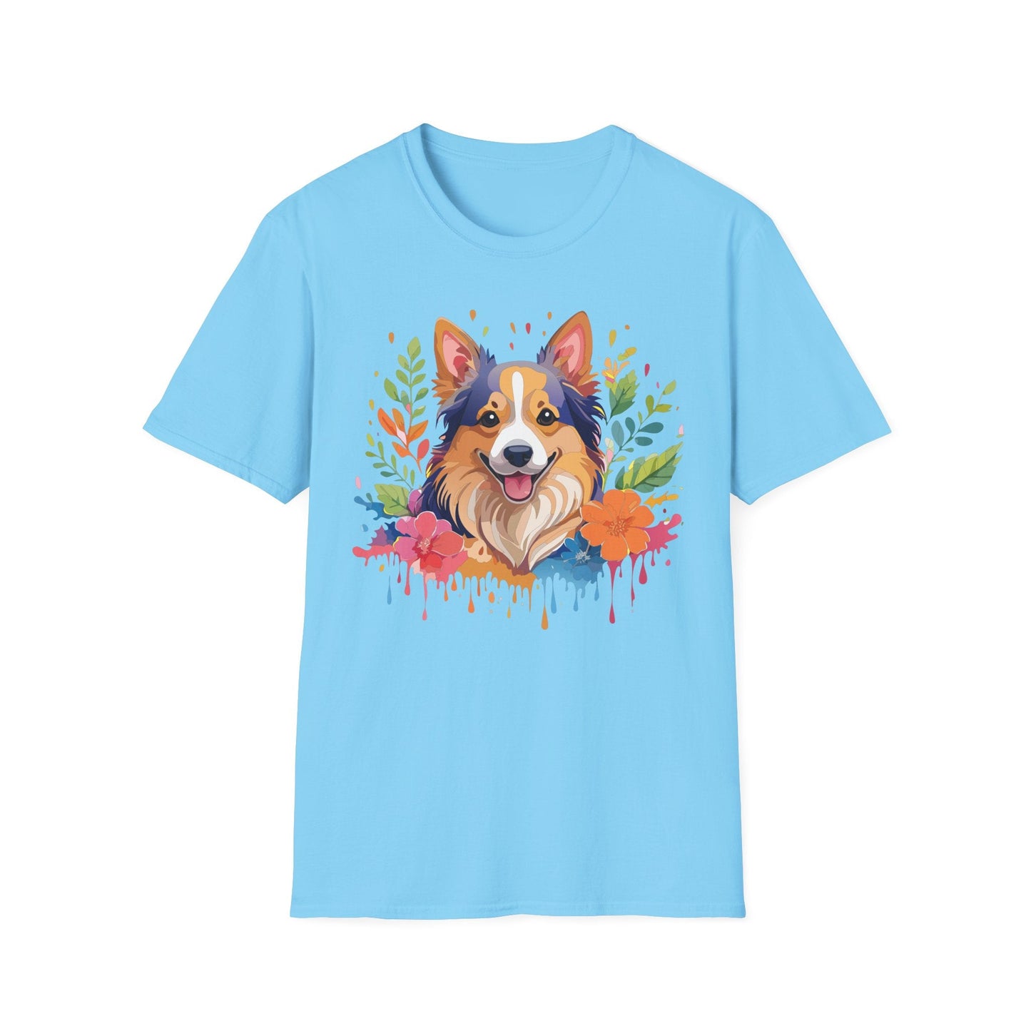 Dog Shirt Unisex Animal Tee Softstyle Gildan 64000 Cotton Tee