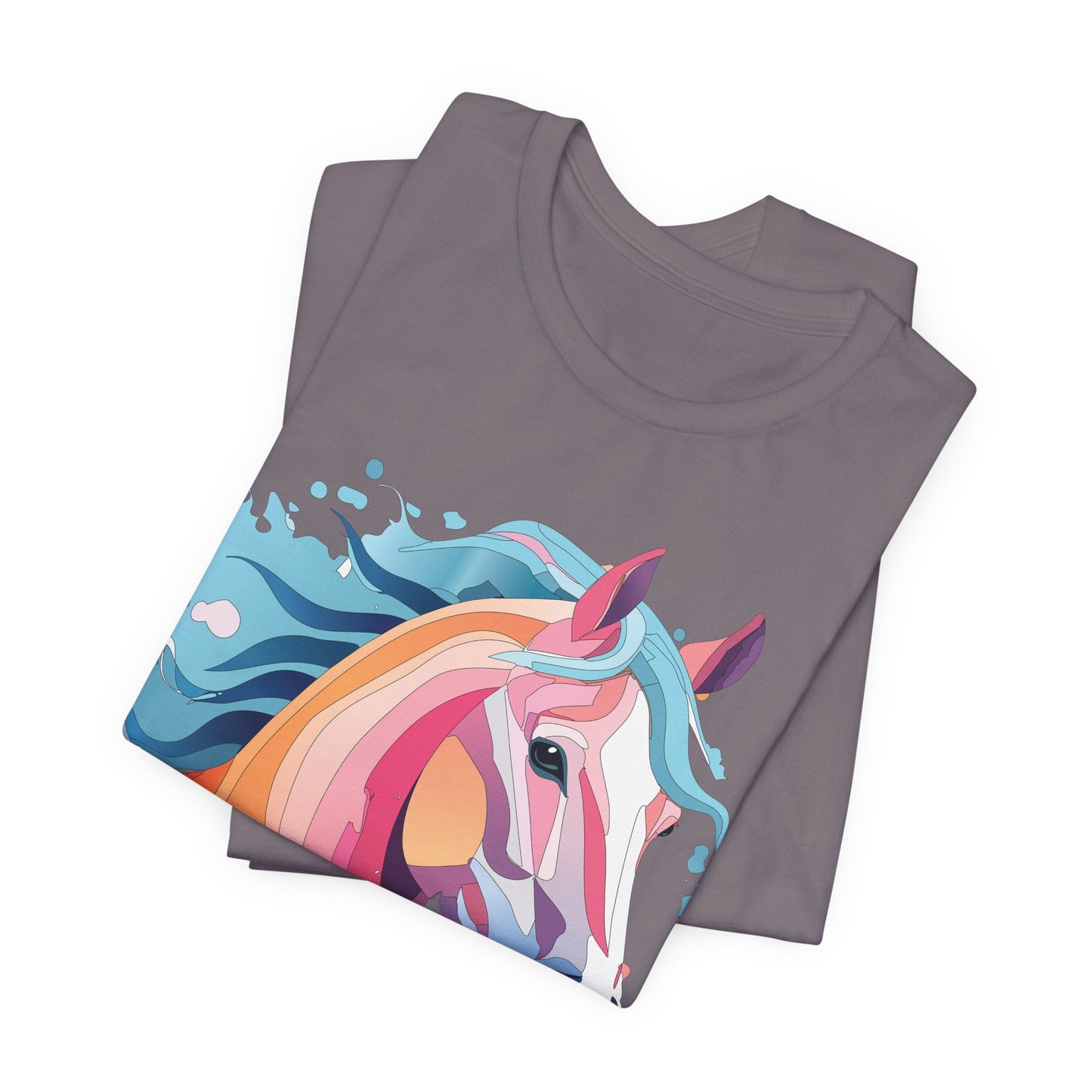 Unisex Animal Tee Shirt With Art Design Wild Animals Short Sleeve Premium Comfort Fit