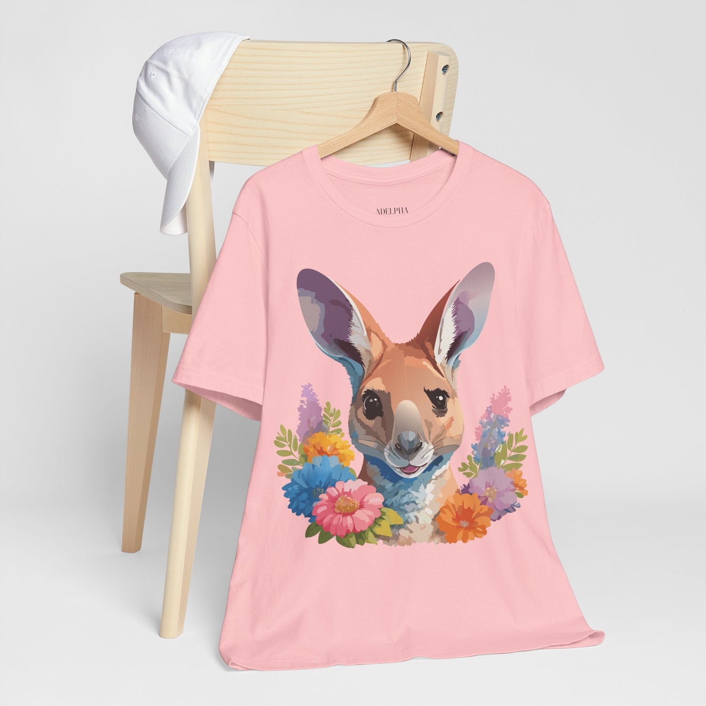 Kangaroo Graphic Unisex 100 Cotton Vintage Animal Artwork Tee 4