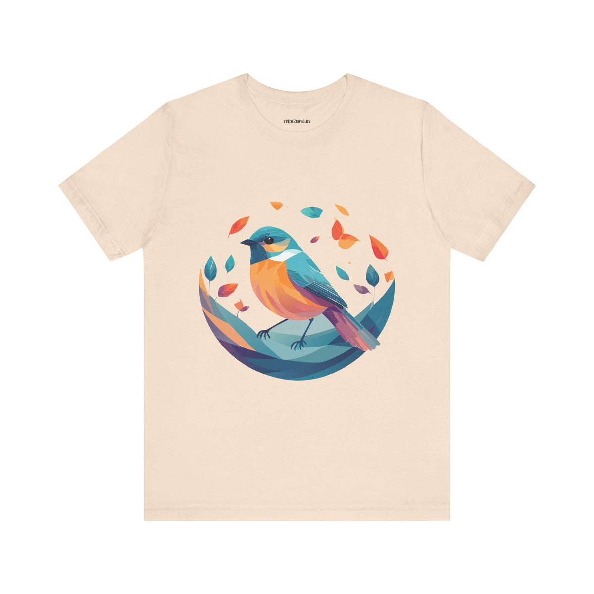 Bird Graphic Unisex Cotton Bella+Canvas Tee with Animal Design ab6