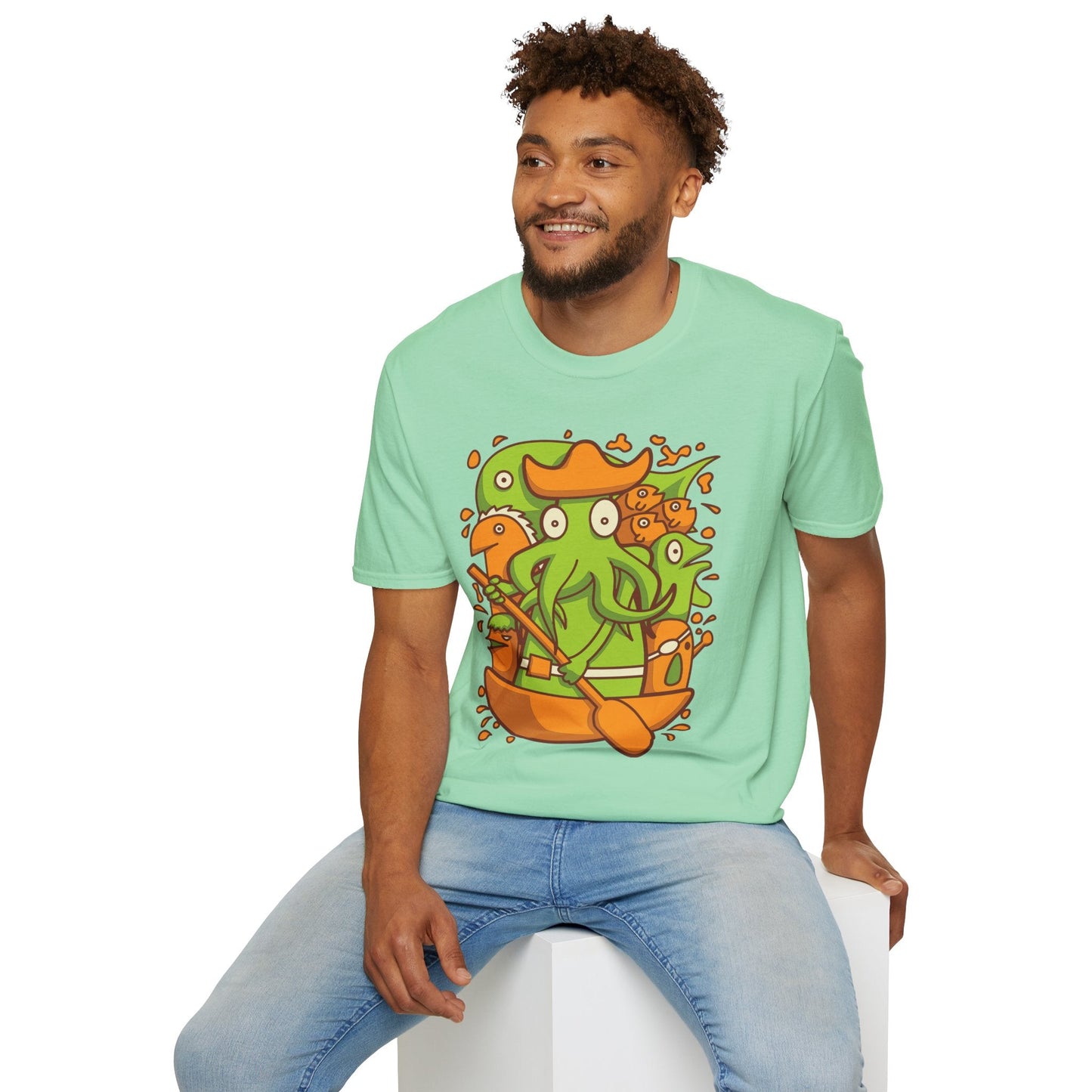 Cartoon T Shirt Animation T Shirt Funny Tee Shirt Unisex Gildan Softstyle Cotton 64000