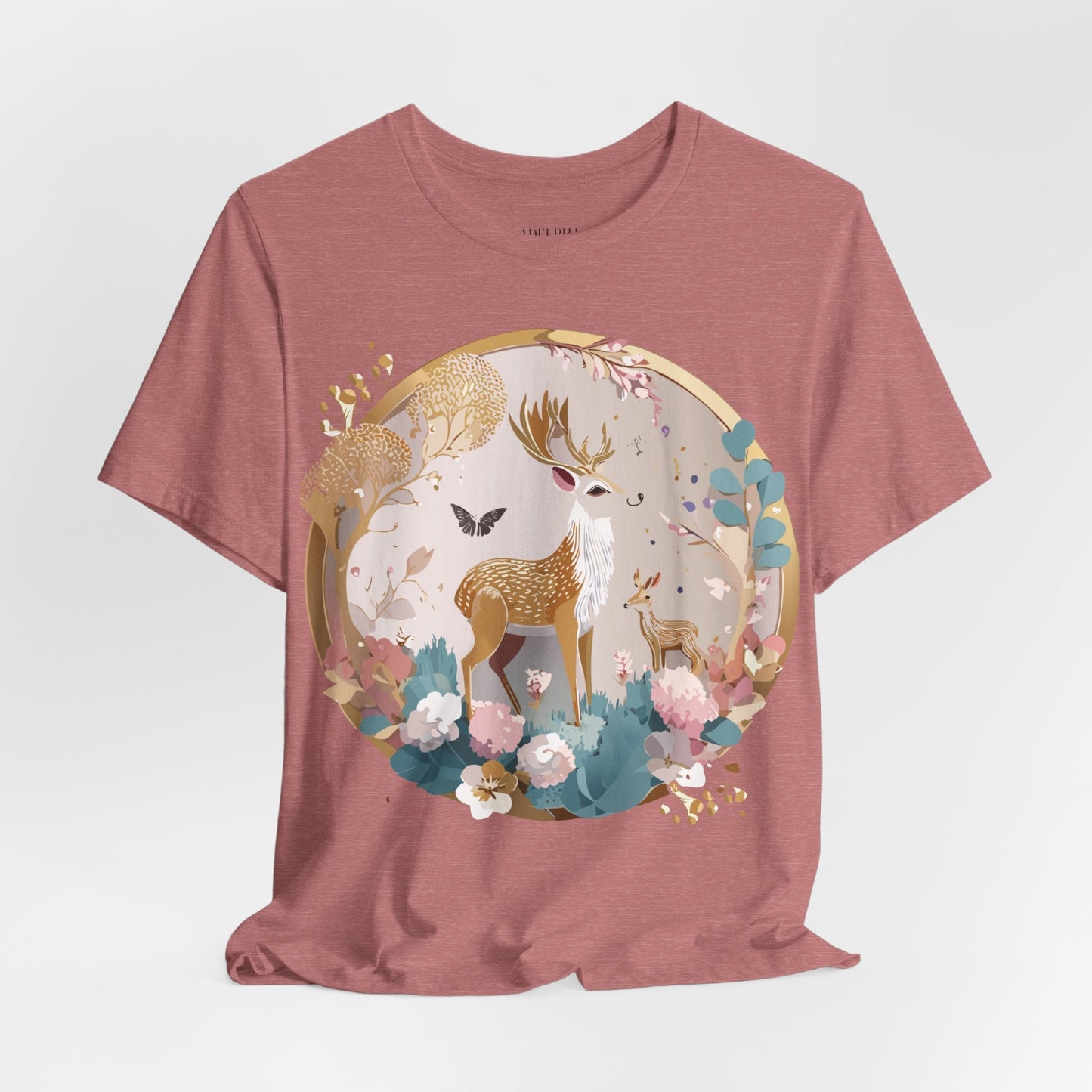 Medallion Graphic Unisex 100 Cotton Vintage Animal Medal Artwork Tee 13