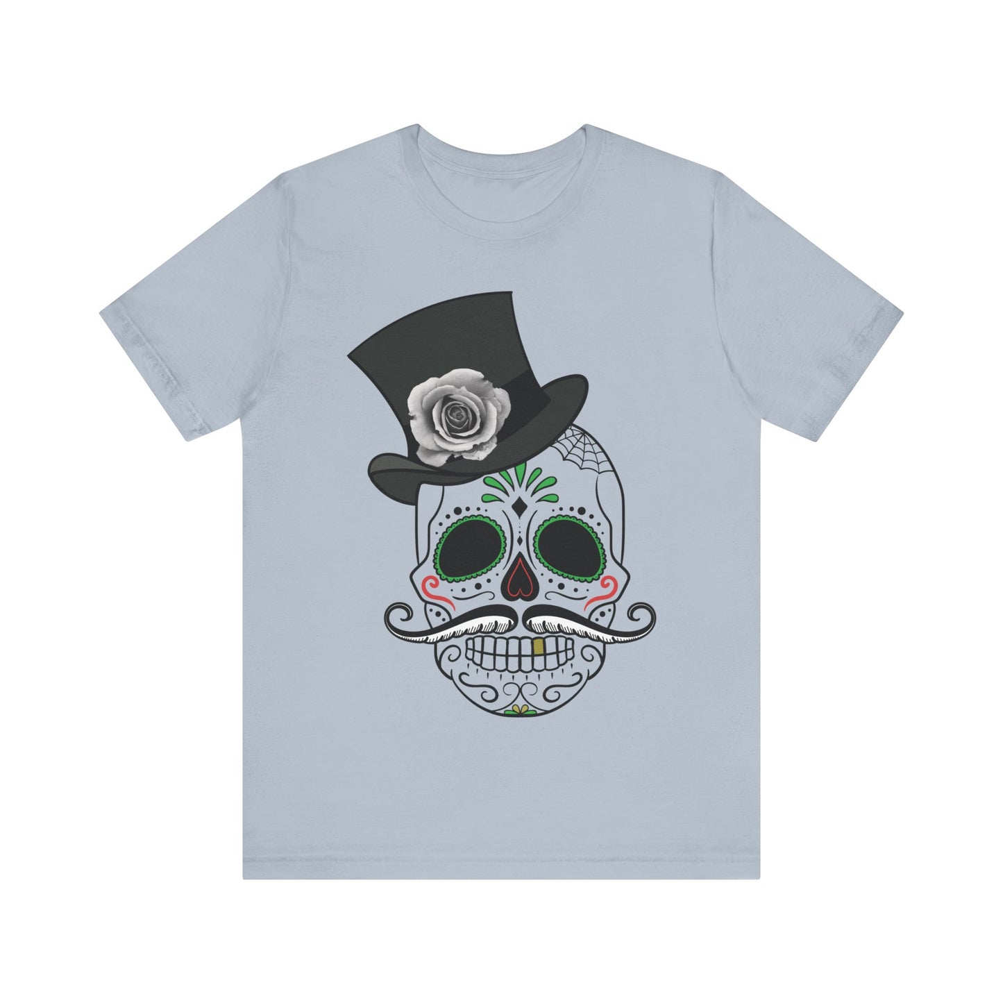 Unisex-T-Shirt aus Baumwolle mit Totenkopf