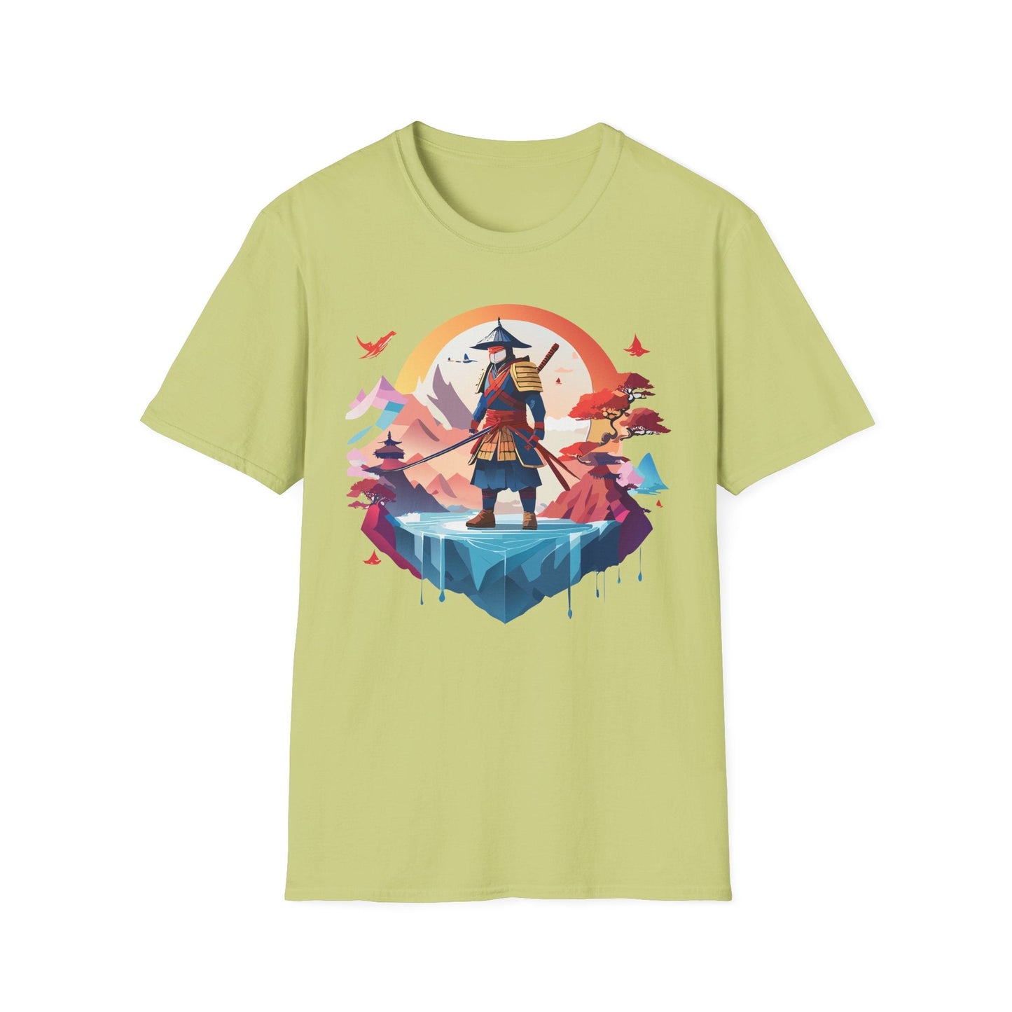 Samurai Shirt Unisex Softstyle Tee 100 Percent Ring Spun Cotton Short Sleeve T Shirt Comfort Fit