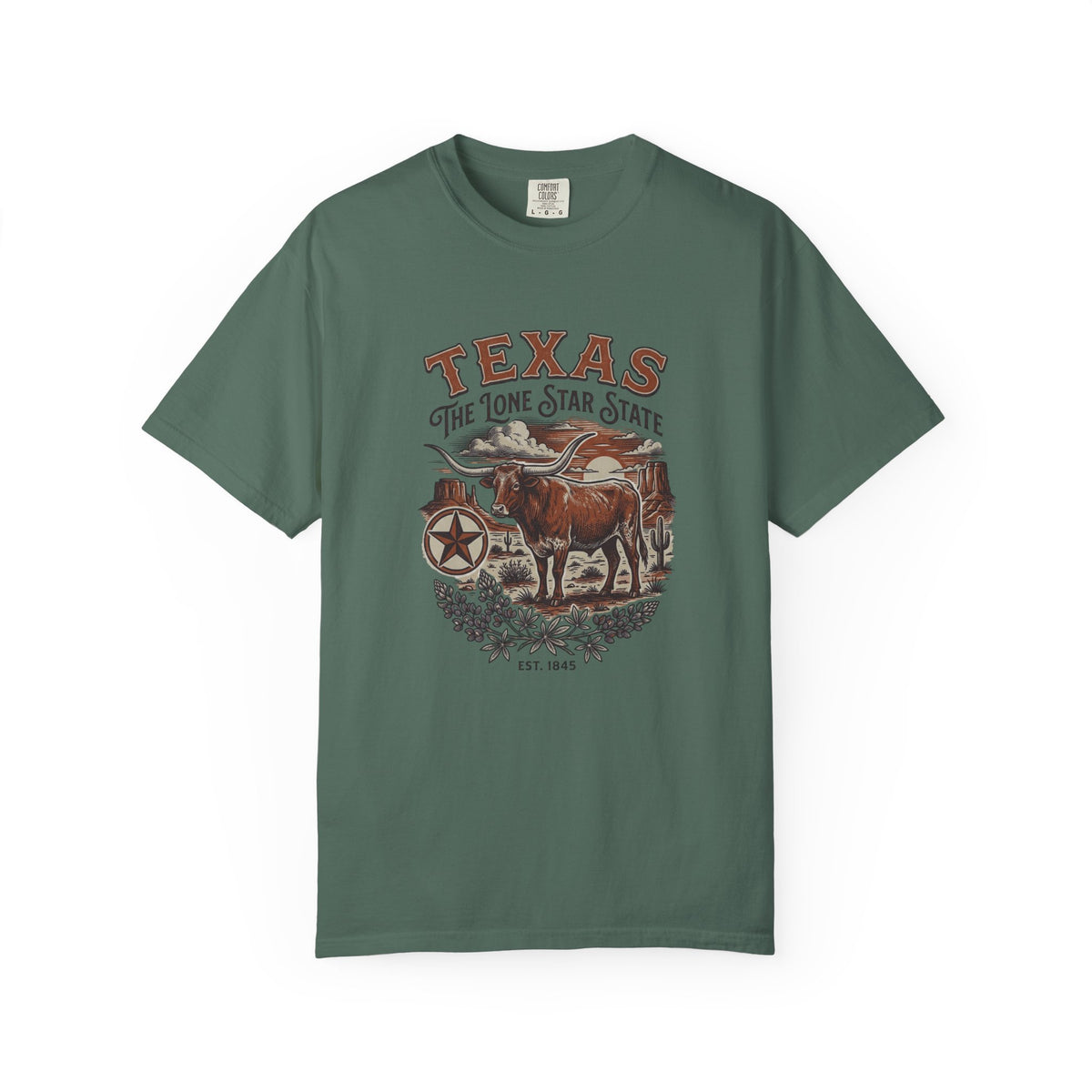 Texas State Vintage Travel Tourist Graphic Tee Unisex 100 Cotton Comfort Colors T-Shirt