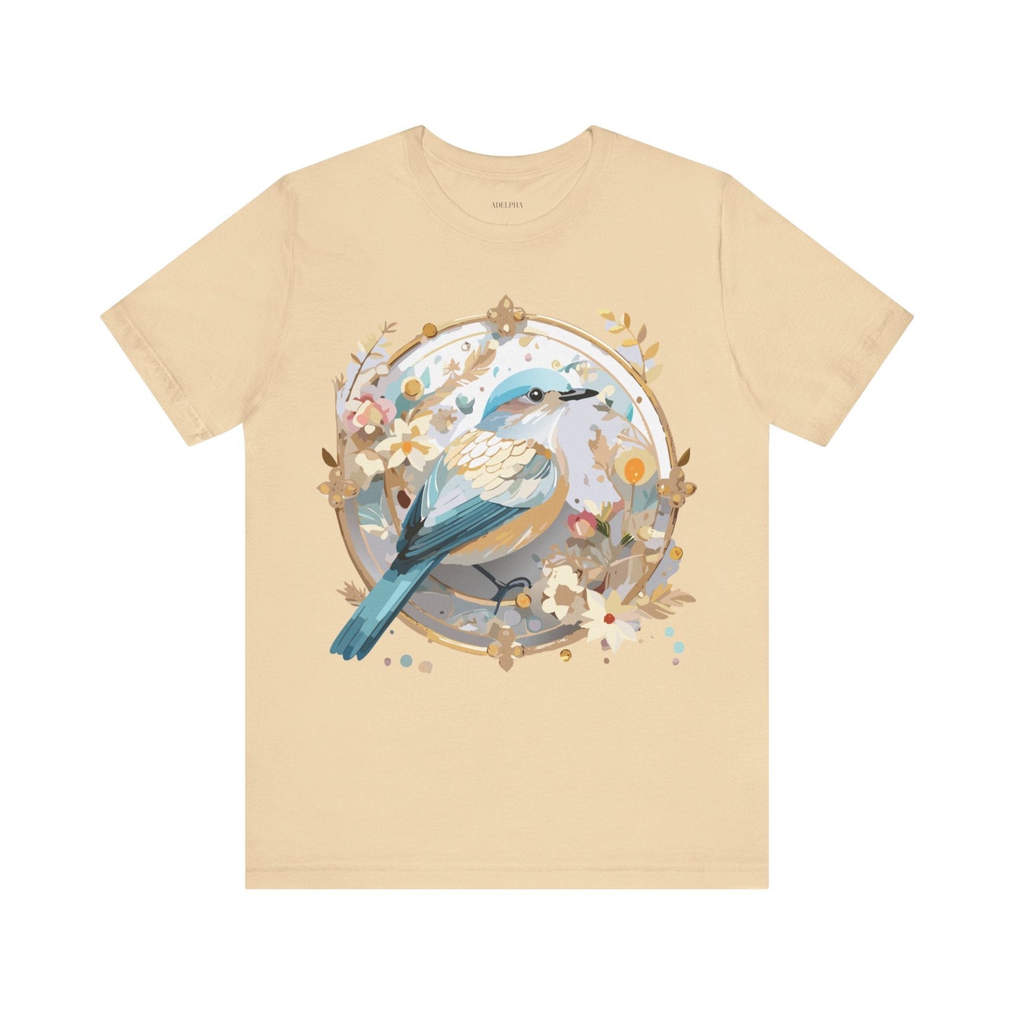 Adelpha Medallion Graphic T Shirt Unisex Short Sleeve Vintage Inspired Art Design