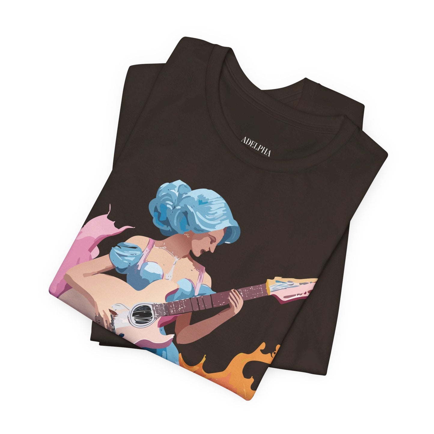 Adelpha Unisex Graphic Tee With Vintage Inspired Art Design Short Sleeve Premium Everyday Wear