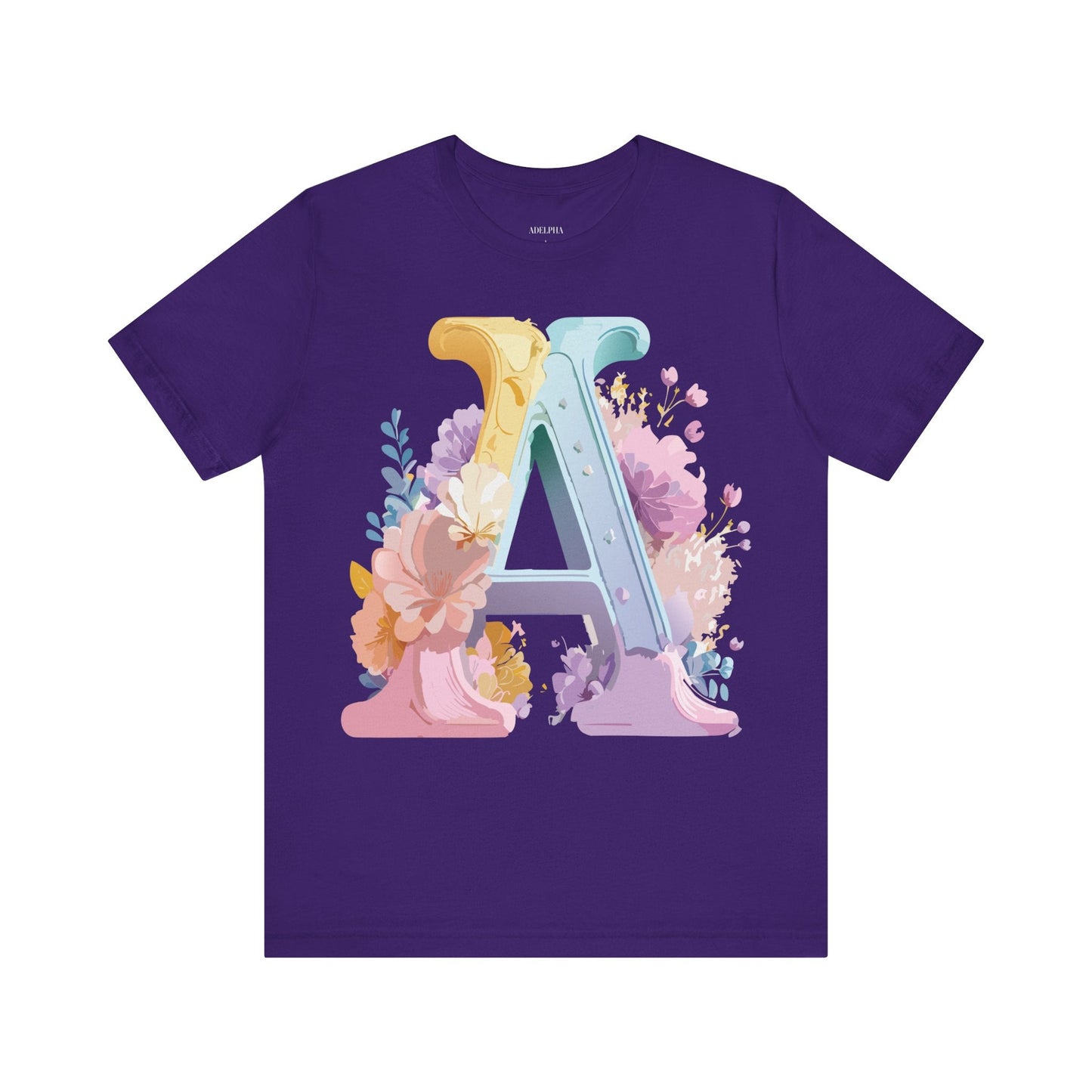 Letter A Shirt Unisex Graphic Tee With Vintage Inspired Adelpha Artwork For Everyday Wear