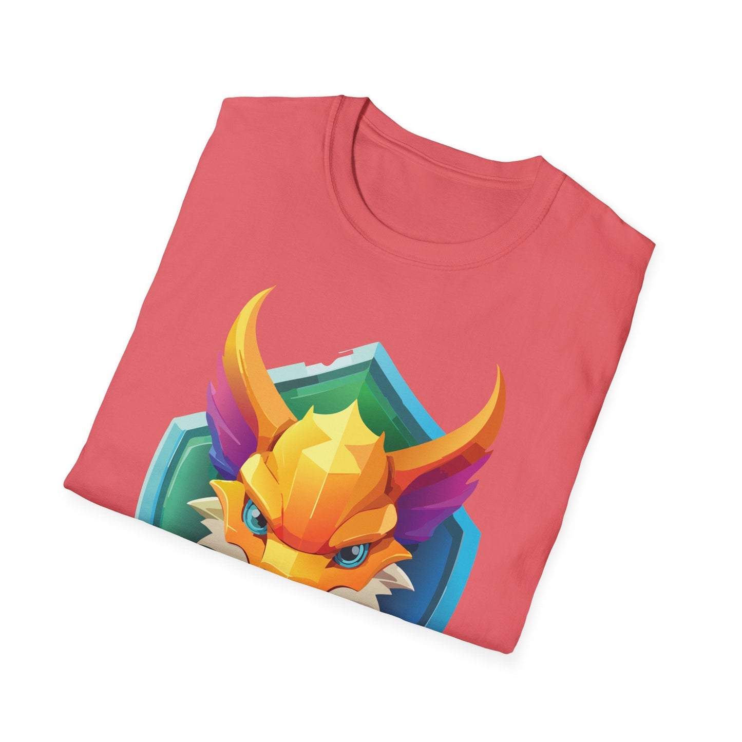 Dragon T Shirt Unisex Dragon Graphic Tee With Animal Design Soft Cotton Gildan Softstyle 64000
