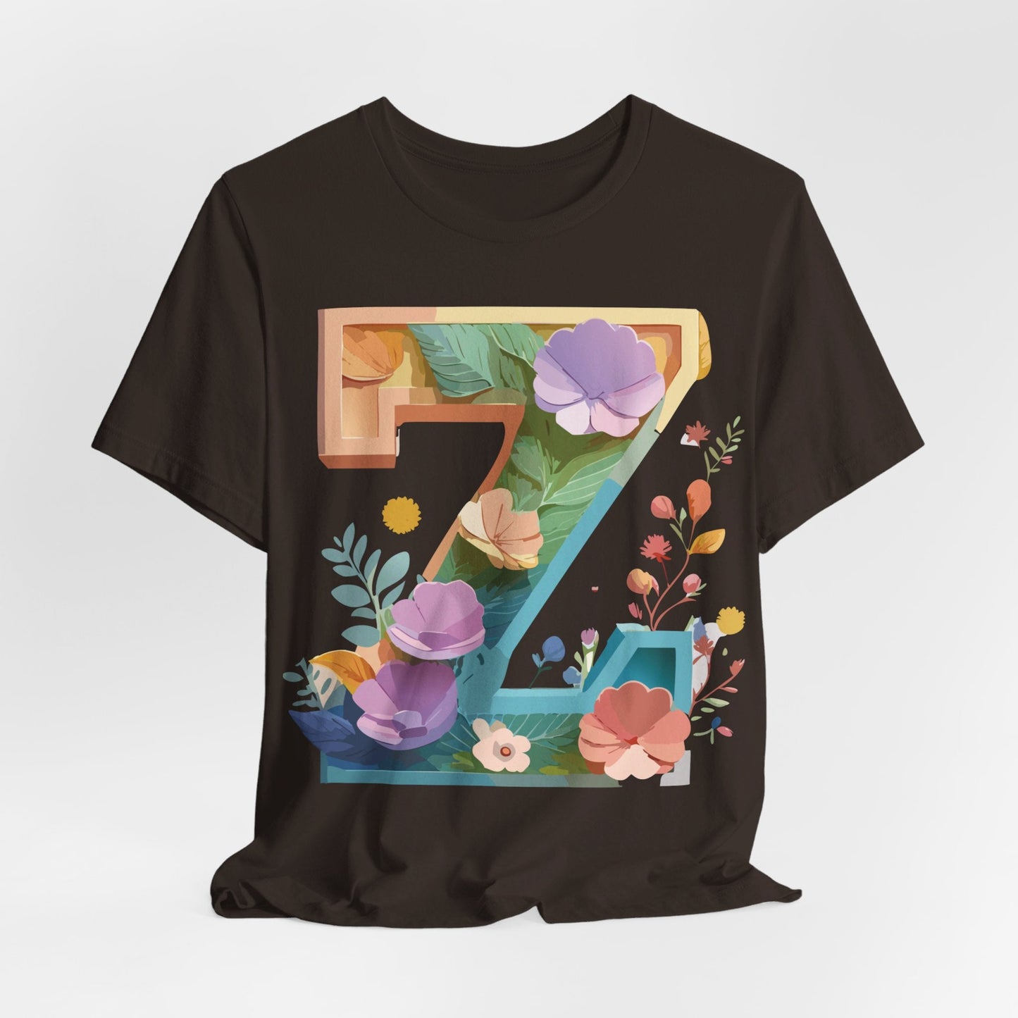 Letter Z Shirt Unisex Graphic Tee By Adelpha Vintage Inspired Artwork Jersey Short Sleeve