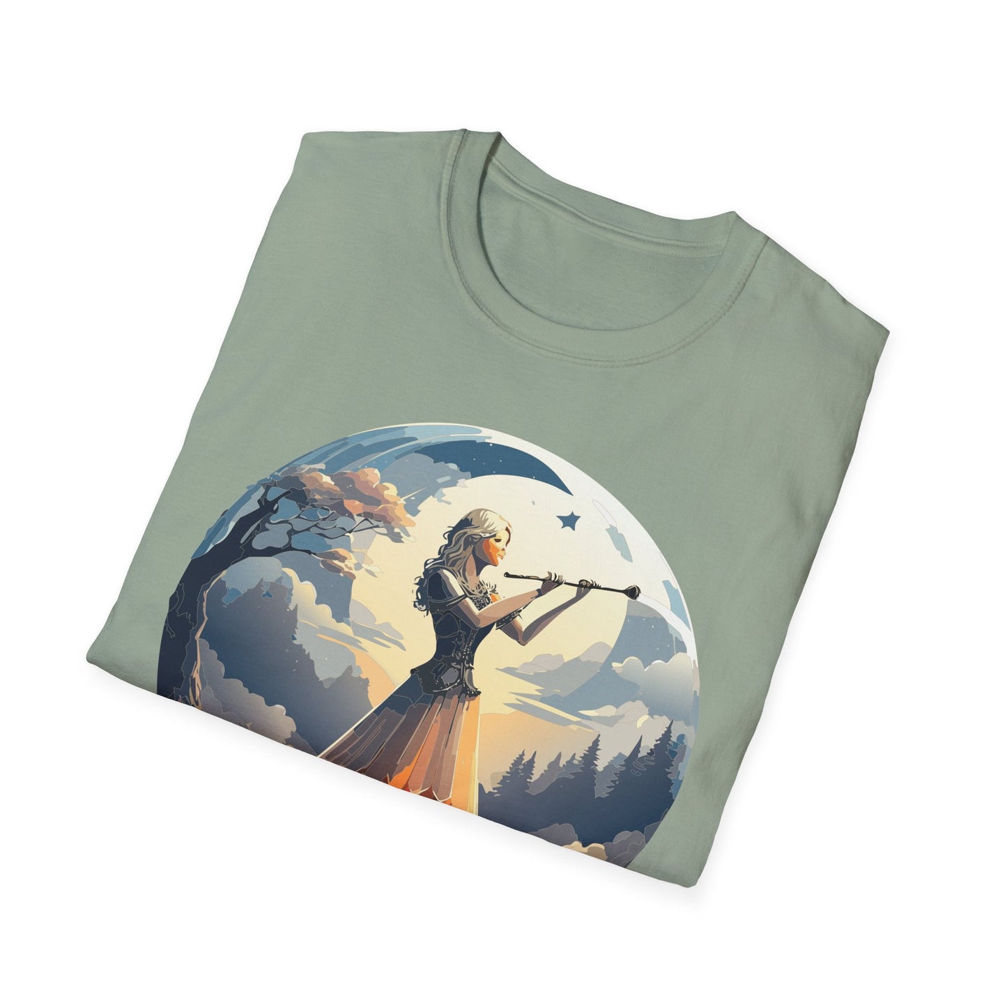 Unisex Softstyle Graphic T Shirt 100 Percent Ring Spun Cotton Art Design Tee For Women