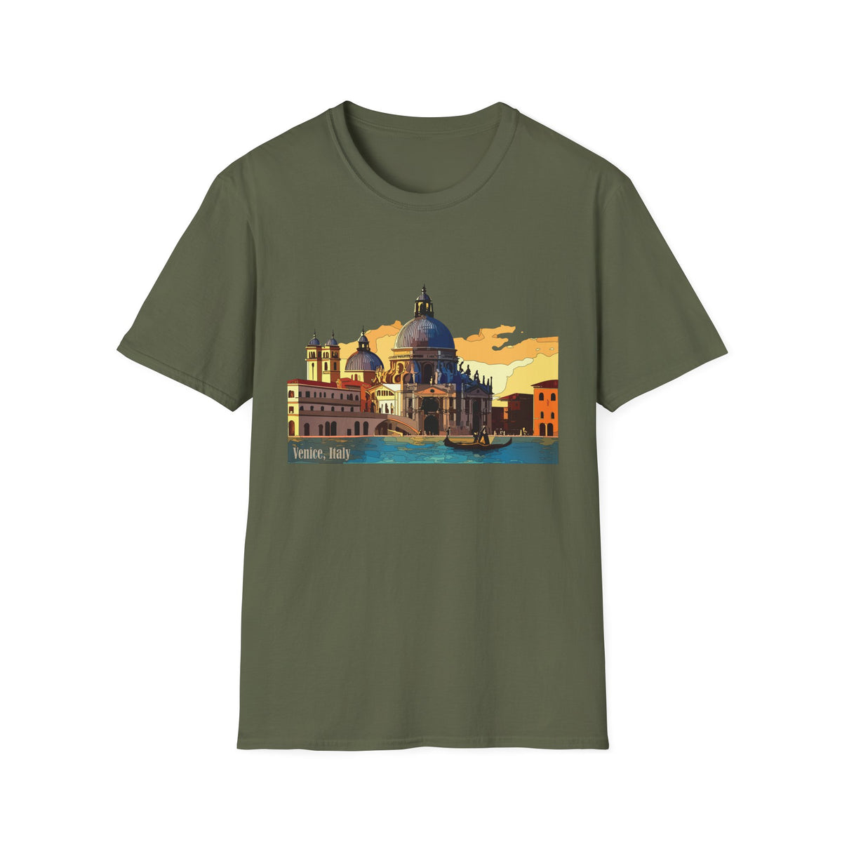 Venice Sunset Basilica T-Shirt | Italian Cityscape Tee