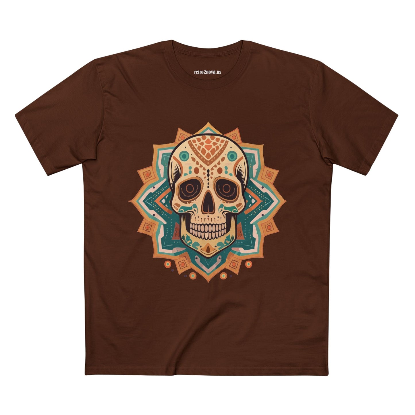 Skull Shirt Unisex Skeleton Tee Premium Cotton With Original Art Design From Retro2Nova Collection