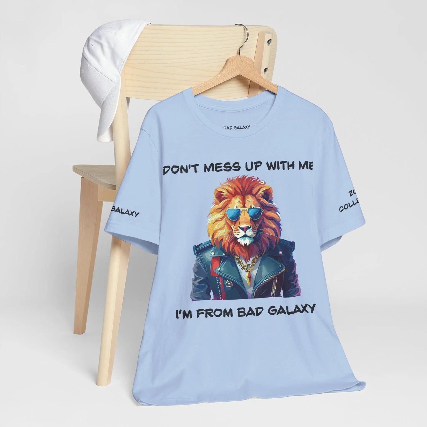 Animal T Shirt By Bad Galaxy Unisex 100 Percent Cotton Graphic Tee Eco Friendly Made In USA