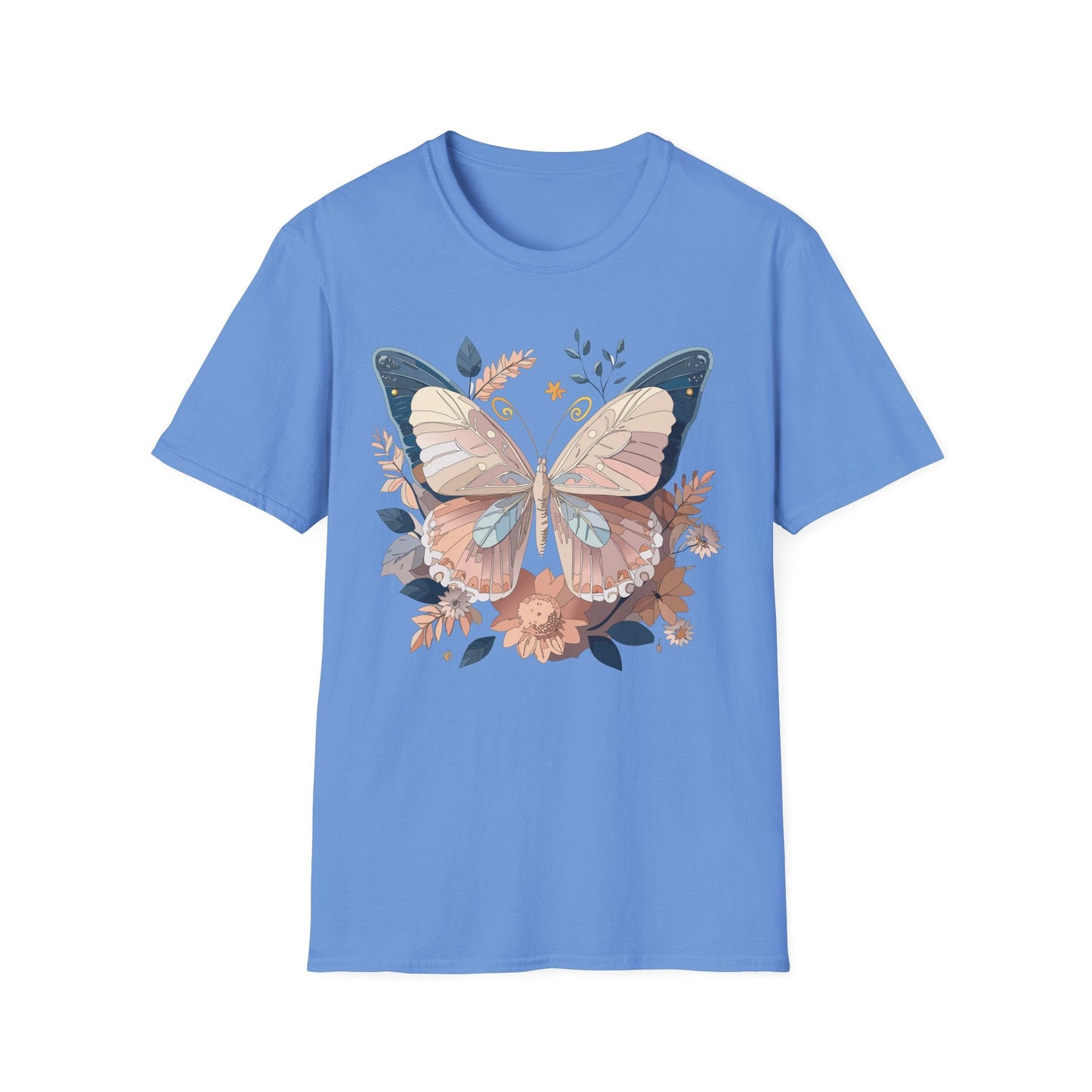 Monarch Butterfly Shirt Unisex Softstyle T Shirt 100 Percent Ring Spun Cotton Gildan 64000