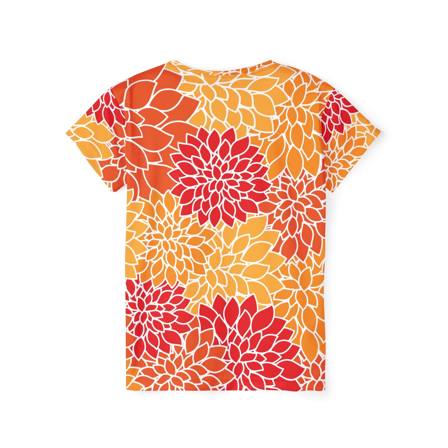 Camiseta de poliéster con estampados florales