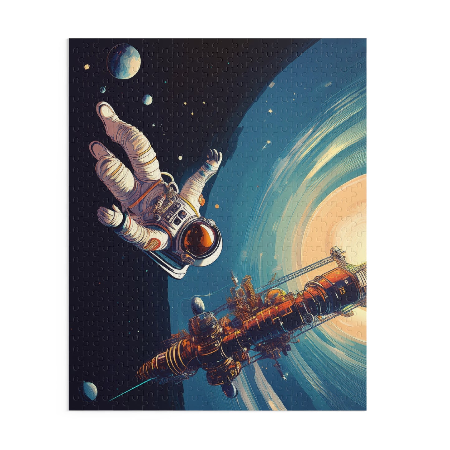 Astronaut Puzzle 500-Chipboard Pieces in Box | Kids Puzzles Size: 16" x 20",  Ages 9+ and Family pn47