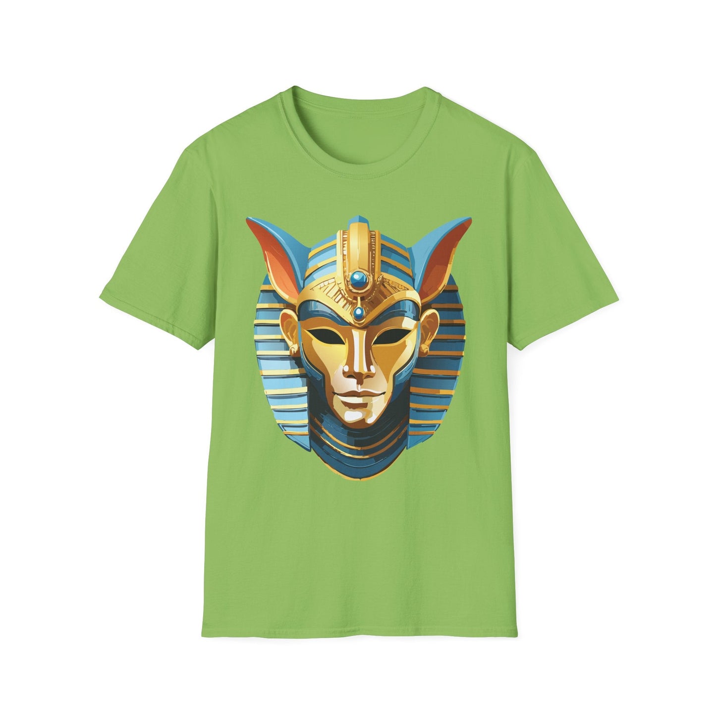 Mask Tee Shirt Unisex Softstyle Cotton Tee With Masquerade Art Design Gildan Softstyle